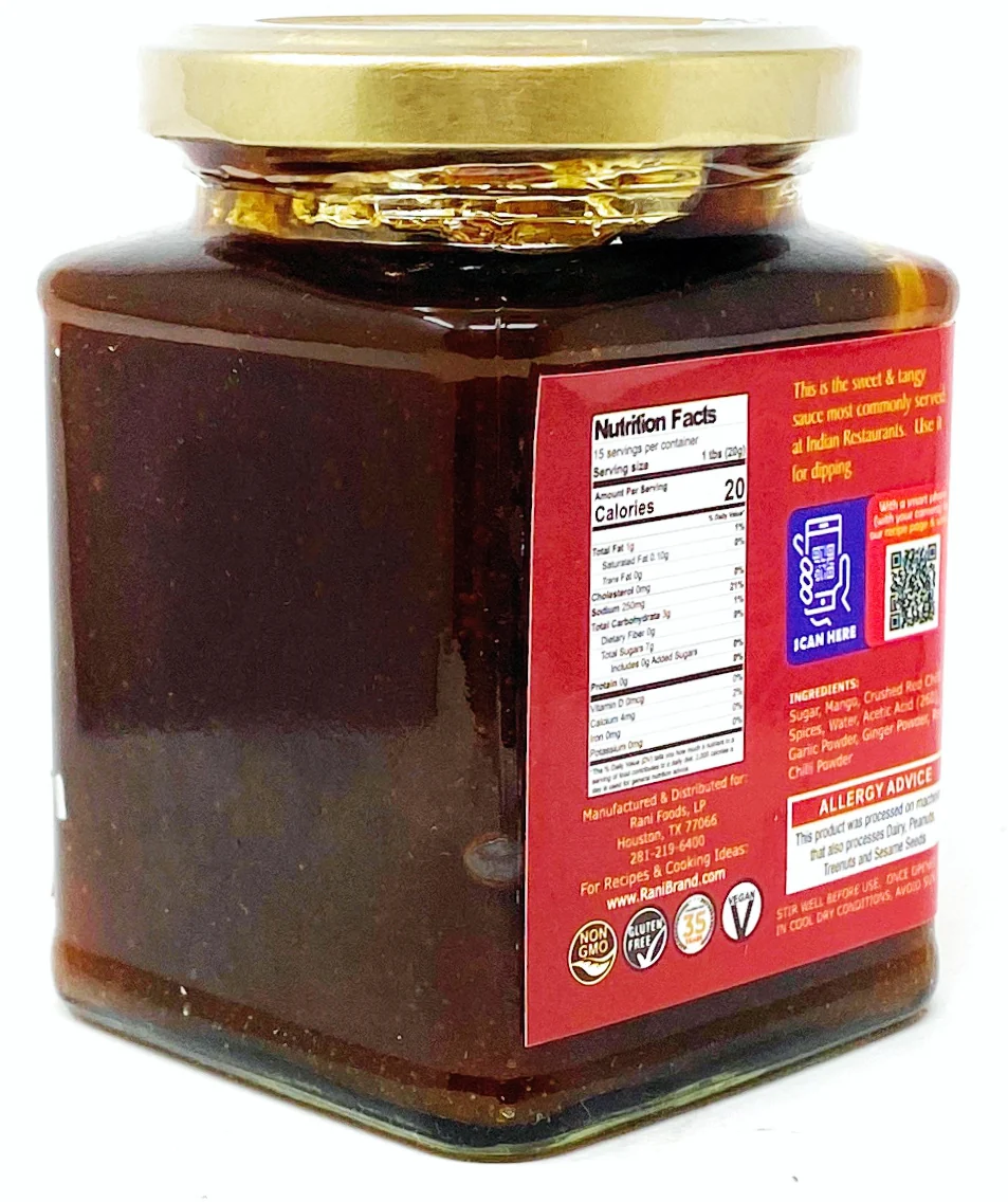 Rani Kashmiri Mango Chutney (Indian Preserve) 10.5oz (300g) Glass Jar, Ready to eat, Vegan ~ Gluten Free, All Natural, NON-GMO - Image 8