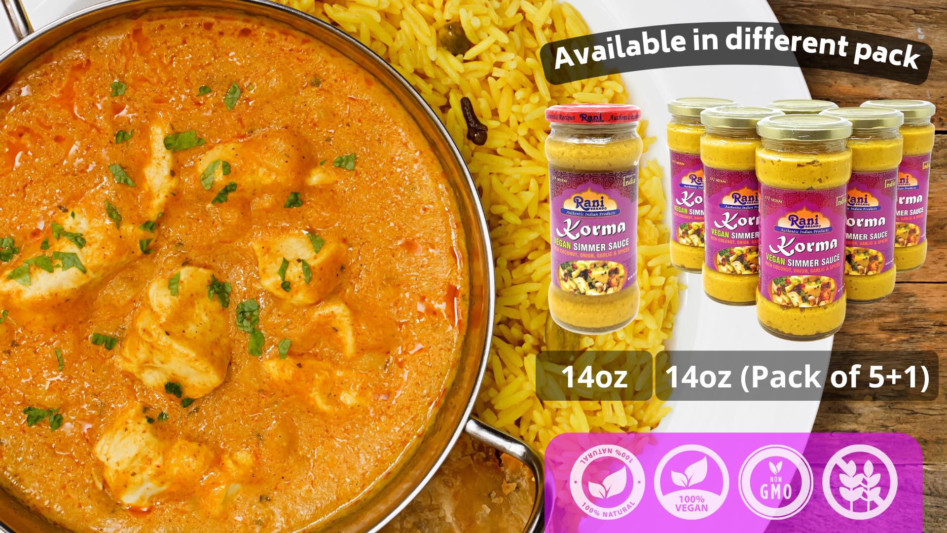 Rani Korma Curry Cooking Pastes {4 Sizes Available} - Image 21
