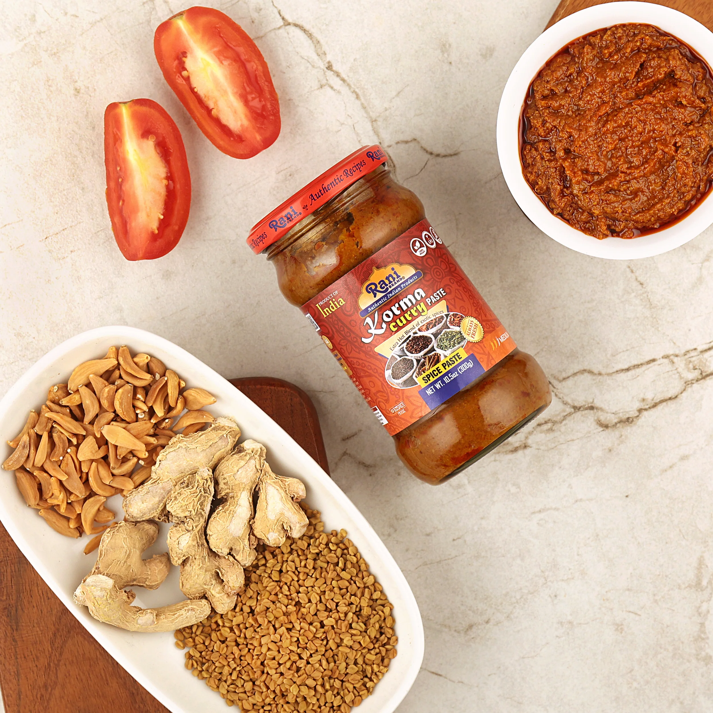 Rani Korma Curry Cooking Spice Paste 10.5oz (300g) Glass Jar, Pack of 5+1 FREE ~ No Colors | All Natural | NON-GMO | Kosher | Vegan | Gluten Free - Image 5