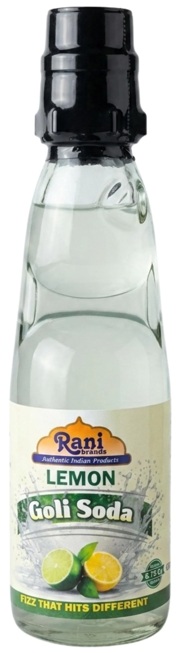 Rani Lemon Goli Soda 6.7 fl oz (200 ml) Glass Bottle with Marble Seal, Pack of 2 ~ Vegan | Gluten Free | Non-GMO | Indian Origin - Image 3