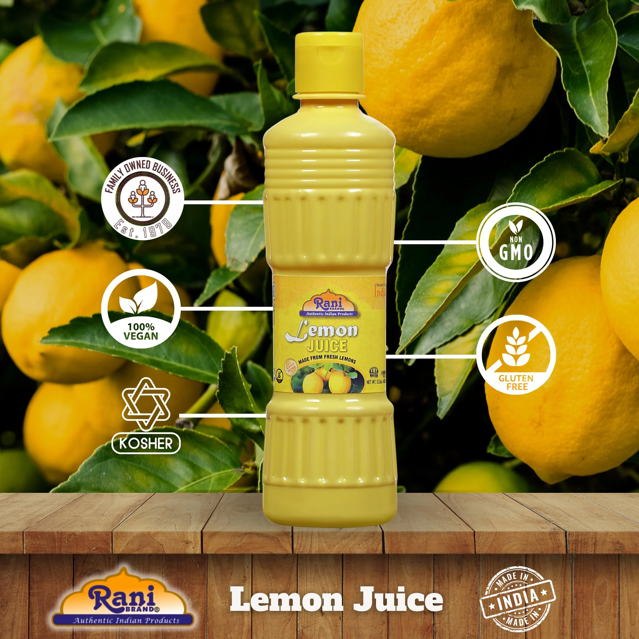 Rani Lemon Juice 13.5oz (400 ml) Vegan ~ Gluten Free | NON-GMO | Kosher | No Colors | Indian Origin - Image 4