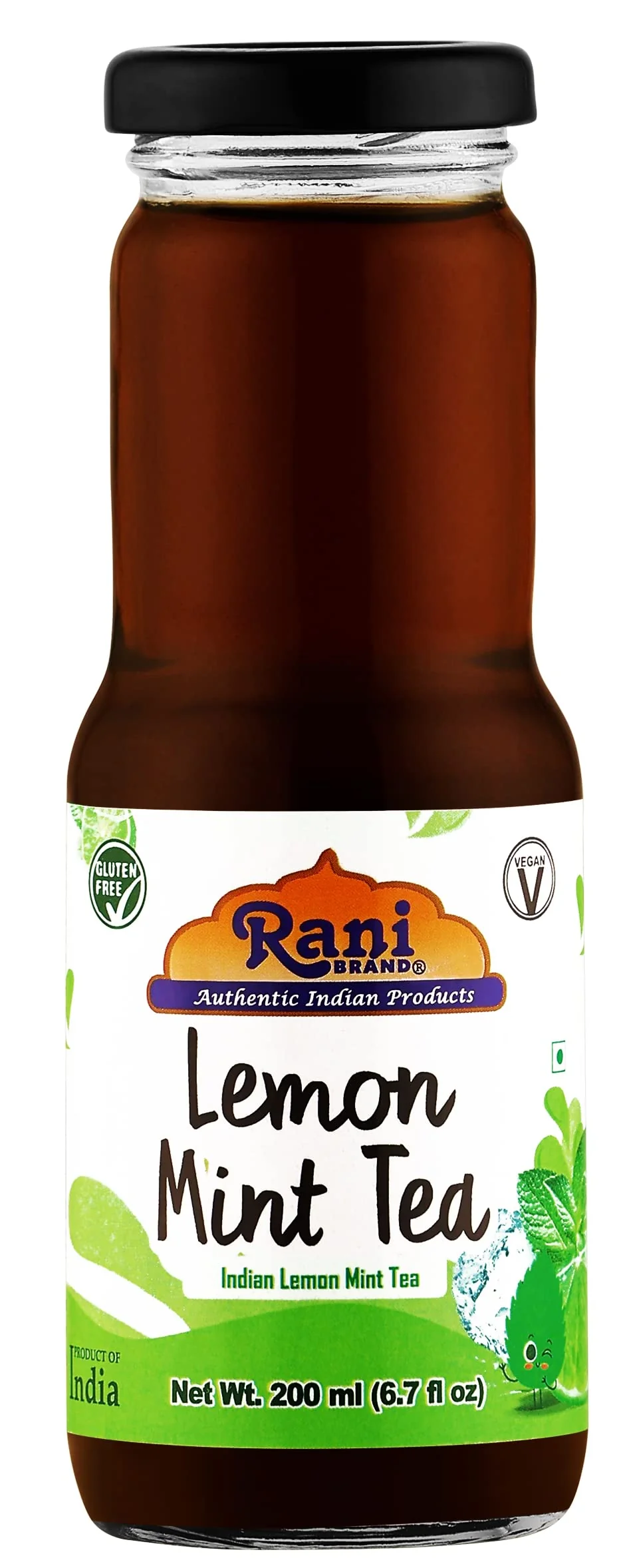 Rani Lemon Mint Tea 6.7 fl oz (200 ml) Glass Bottle, Pack of 6 ~ Indian Fruit Beverage | Vegan | Gluten Free | NON-GMO | Indian Origin - Image 5