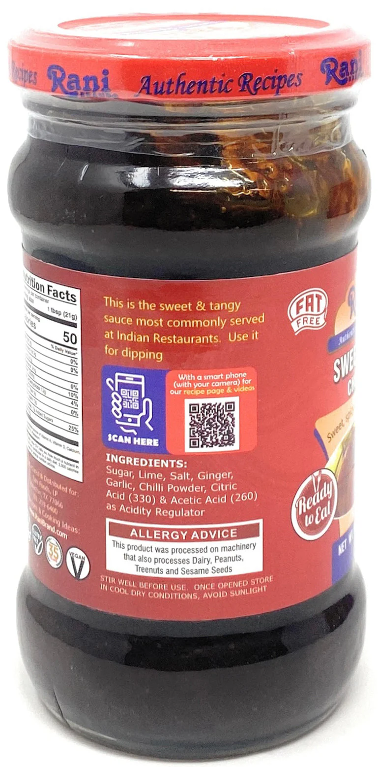 Rani Lime Sweet Mango Chutney (Indian Preserve) 12.5oz (350g) Glass Jar, Ready to eat, Vegan, Pack of 5+1 FREE ~ Gluten Free, All Natural, NON-GMO - Image 7