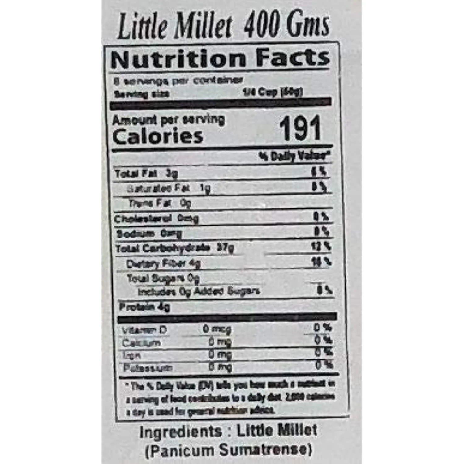 Rani Little Millet (Panicum Sumatrense) Whole Ancient Grain Seeds (x) ~ All Natural | Gluten Friendly | NON-GMO | Vegan | Indian Origin - Image 4