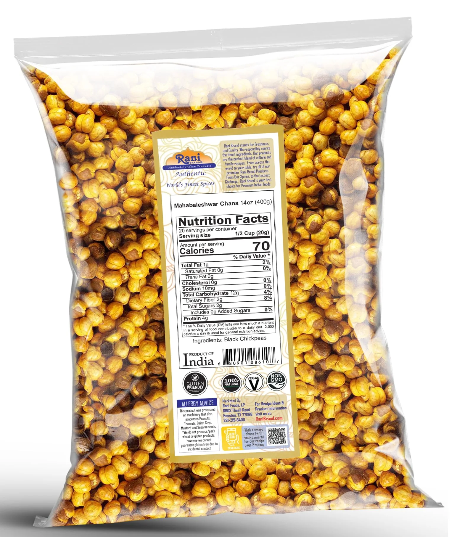 Rani Mahabaleshwari Chana 14oz (400g) ~ All Natural | Gluten Friendly | NON-GMO | Vegan | Kosher | Indian Origin - Image 8
