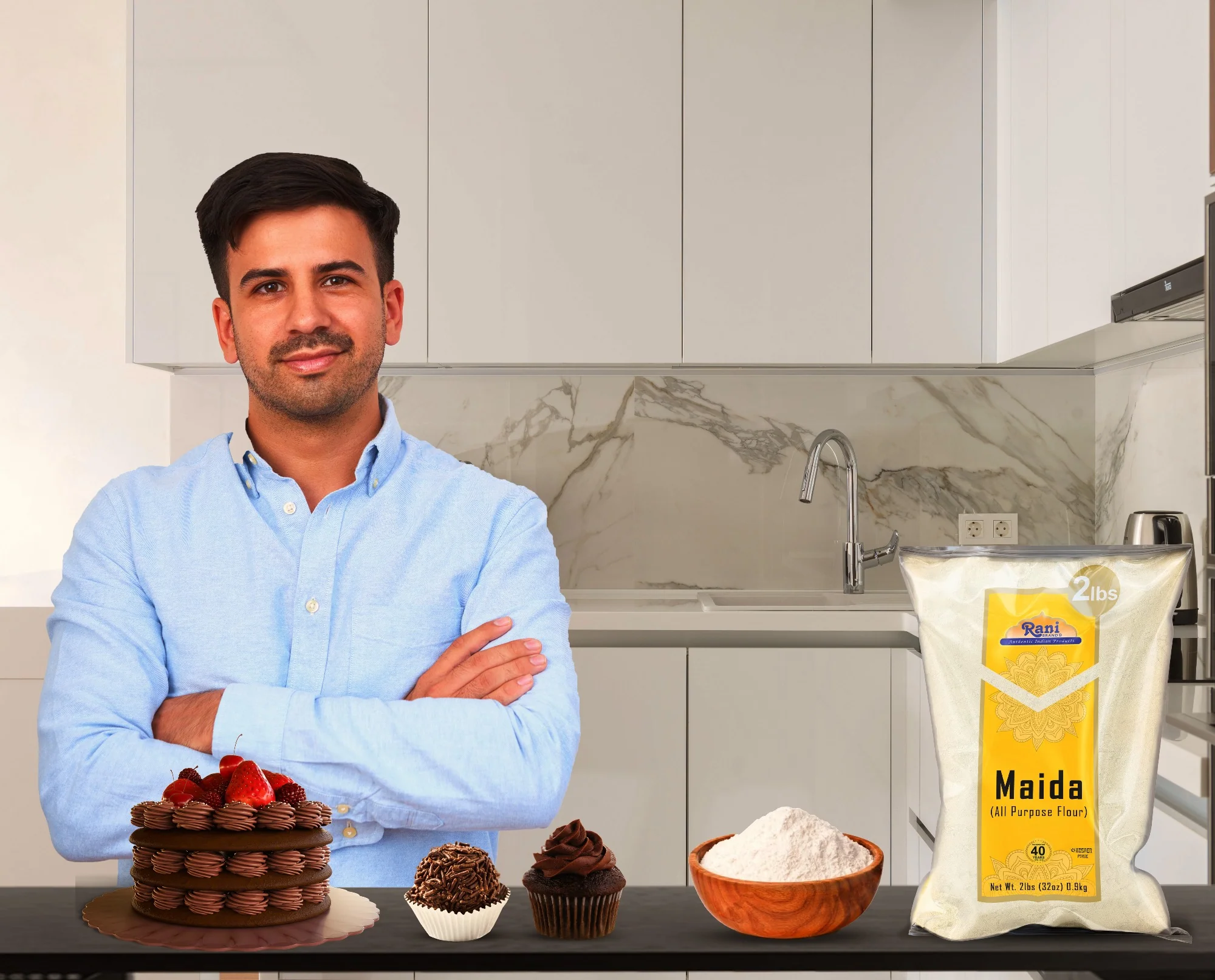 Rani Maida Flour (Indian All Purpose Flour) 32oz (2lbs) 908g Bulk ~ All Natural | Vegan | Kosher | Indian Origin - Image 5