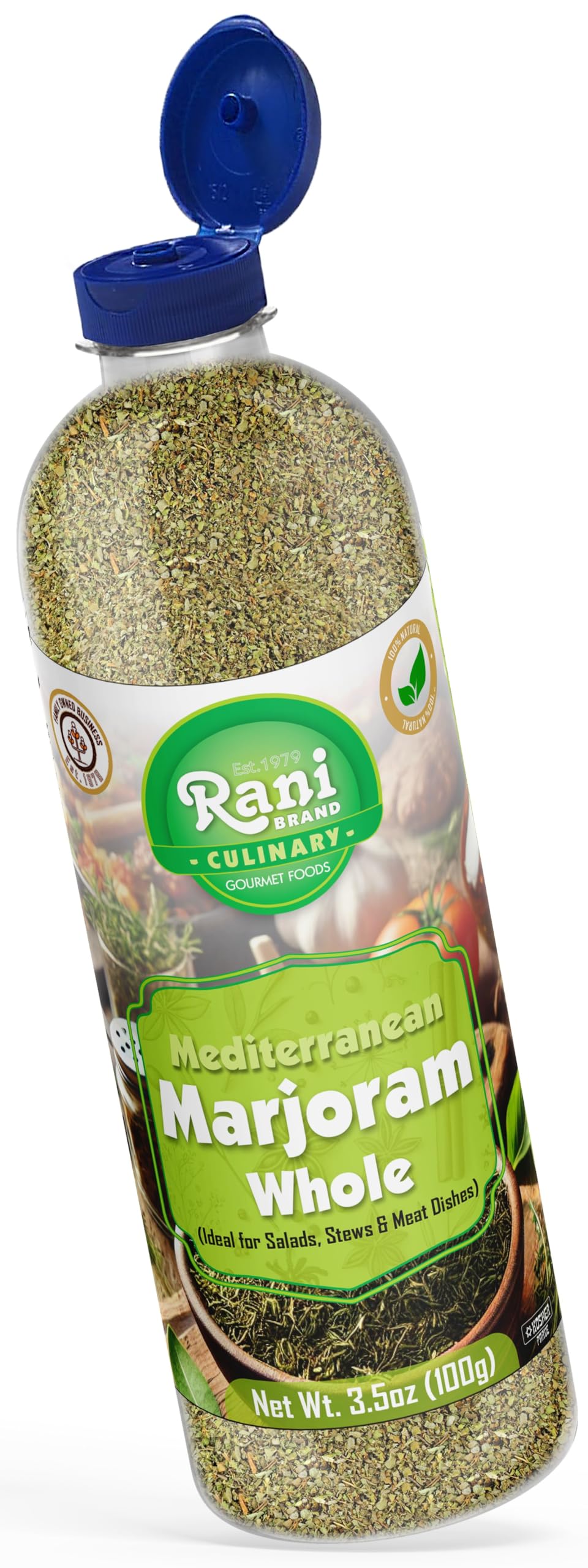 Rani Marjoram Whole (Ideal for Salads, Stews & Meat Dishes) 3.5oz (100g) PET Jar ~ All Natural | Gluten Friendly | NON-GMO | Kosher | Vegan | Product of USA - Image 10