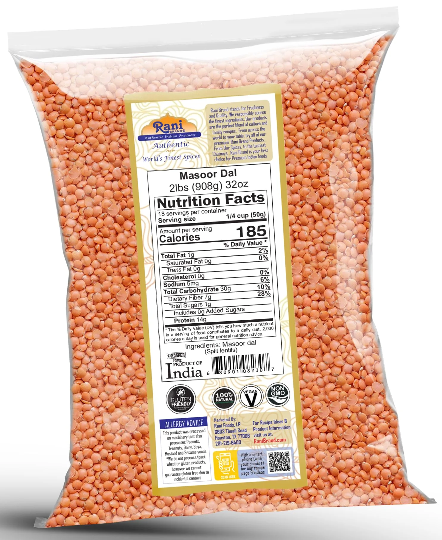 Rani Masoor (Red Lentils) {9 Sizes Available} - Image 5