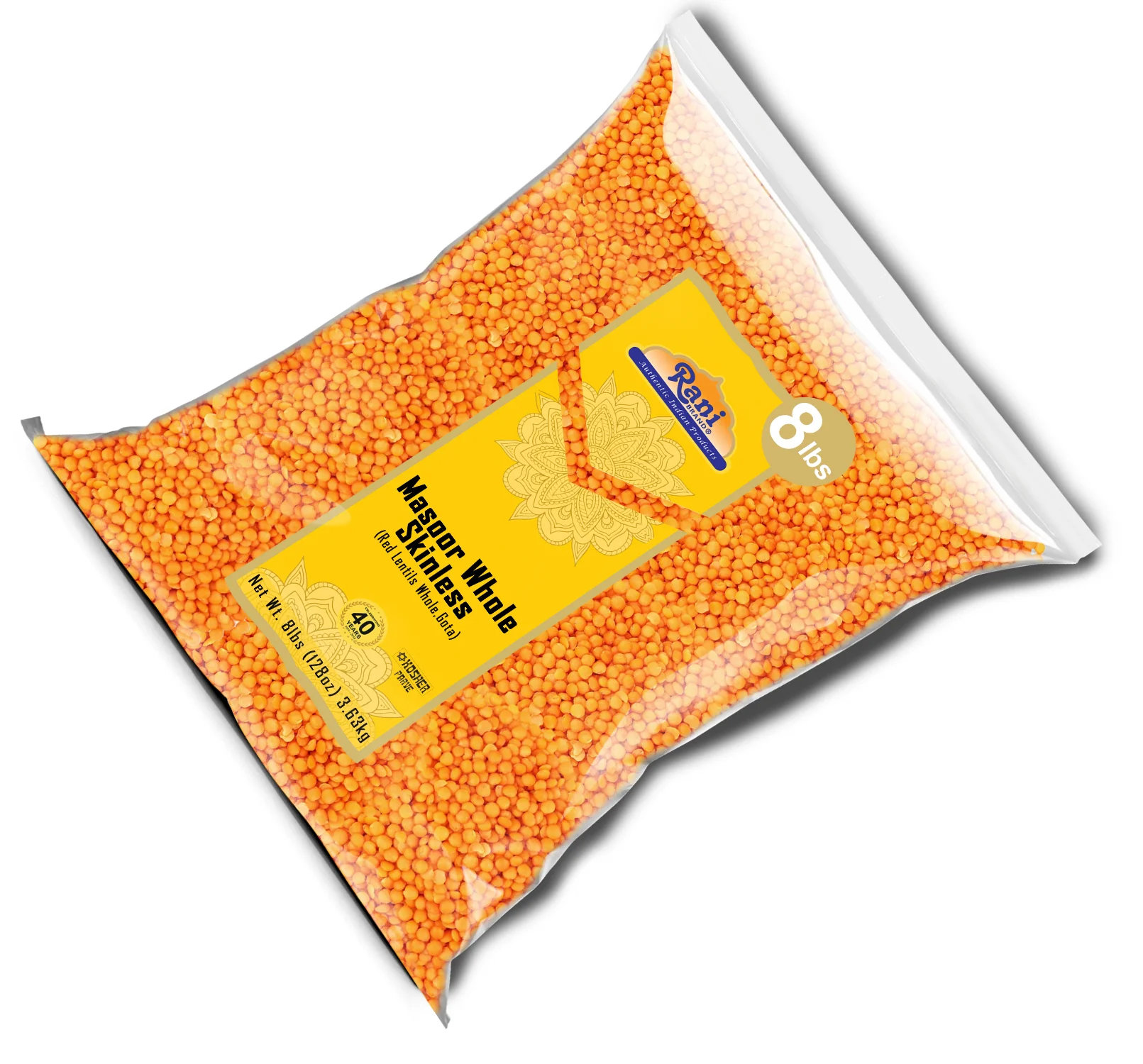 Rani Masoor Gota (Football) Indian Red Lentils Skinless 128oz (8lbs) 3.63kg Bulk ~ All Natural | Gluten Friendly | NON-GMO | Kosher | Vegan | Product of USA - Image 8