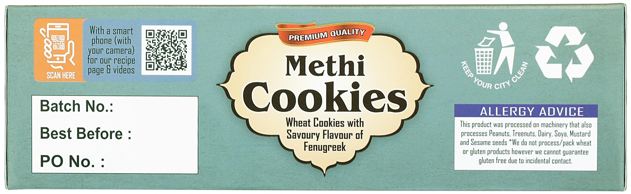 Rani Methi Cookies (Wheat Cookies with Savoury Flavour of Fenugreek) 14oz (400g) Premium Quality Indian Cookies ~ All Natural | Vegan | Non-GMO | Indian Origin - Image 7