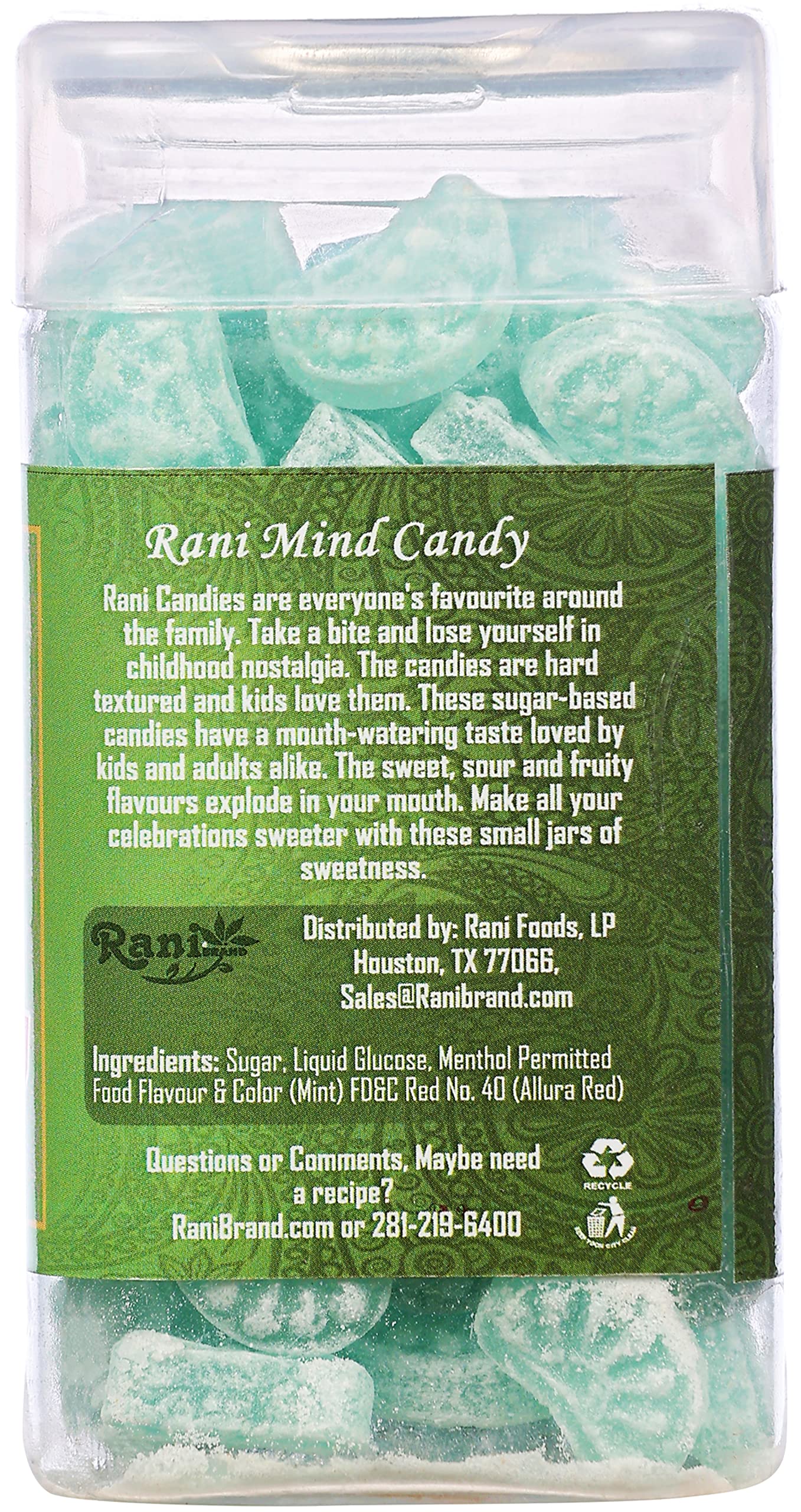 Rani Mint Candy 5.25oz (150g) Vacuum Sealed, Easy Open Top, Resealable Container ~ Indian Tasty Treats | Vegan | Gluten Friendly | NON-GMO | Indian Origin - Image 5