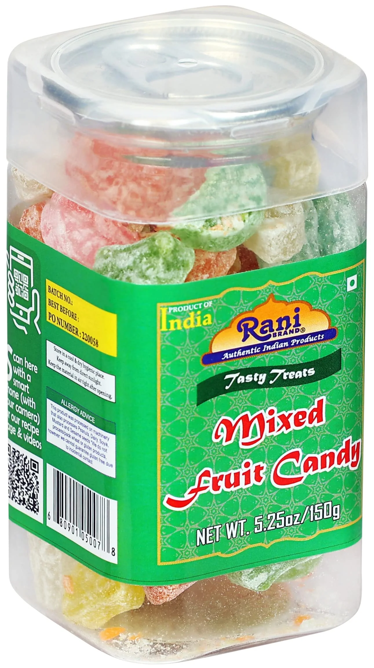 Rani Mixed Fruit Candy 5.25oz (150g) Vacuum Sealed, Easy Open Top, Resealable Container ~ Indian Tasty Treats | Vegan | Gluten Friendly | NON-GMO | Indian Origin - Image 8