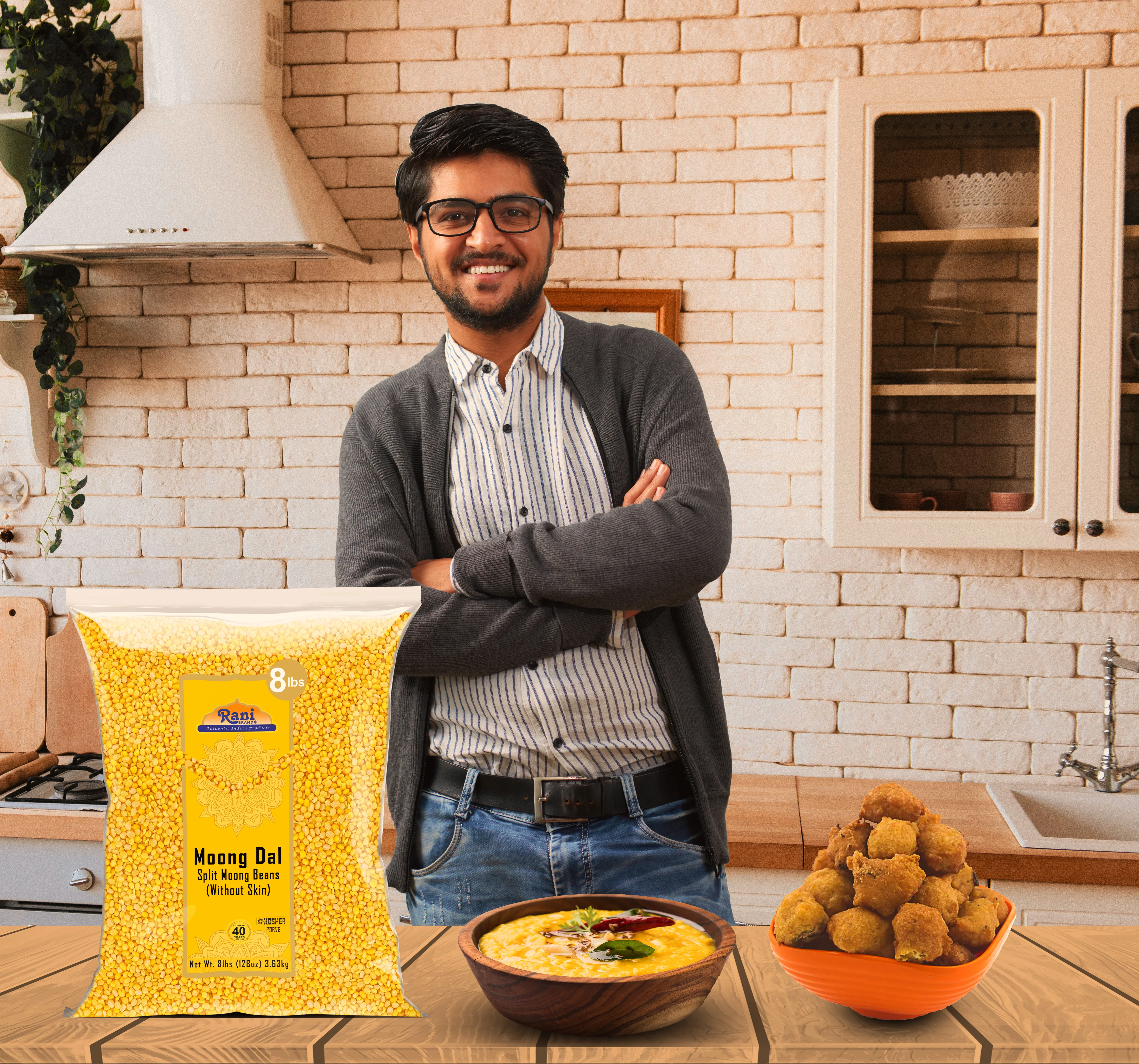 Rani Moong Dal (Split Mung Beans Without Skin) Lentils Indian 128oz (8lbs) 3.63kg x Pack of 5 (Total 40lbs) Bulk ~ All Natural | Gluten Friendly | Non-GMO | Kosher | Vegan | Indian Origin - Image 6