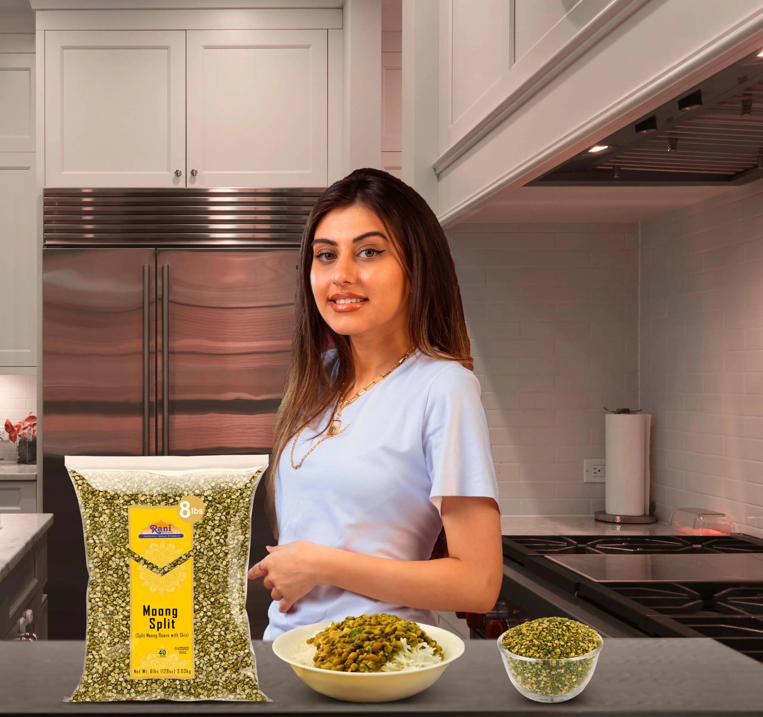 Rani Moong Split (Split Mung Beans with Skin) Lentils Indian 128oz (8lbs) 3.63kg Bulk ~ All Natural | Gluten Friendly | Non-GMO | Kosher | Vegan | Indian Origin - Image 5