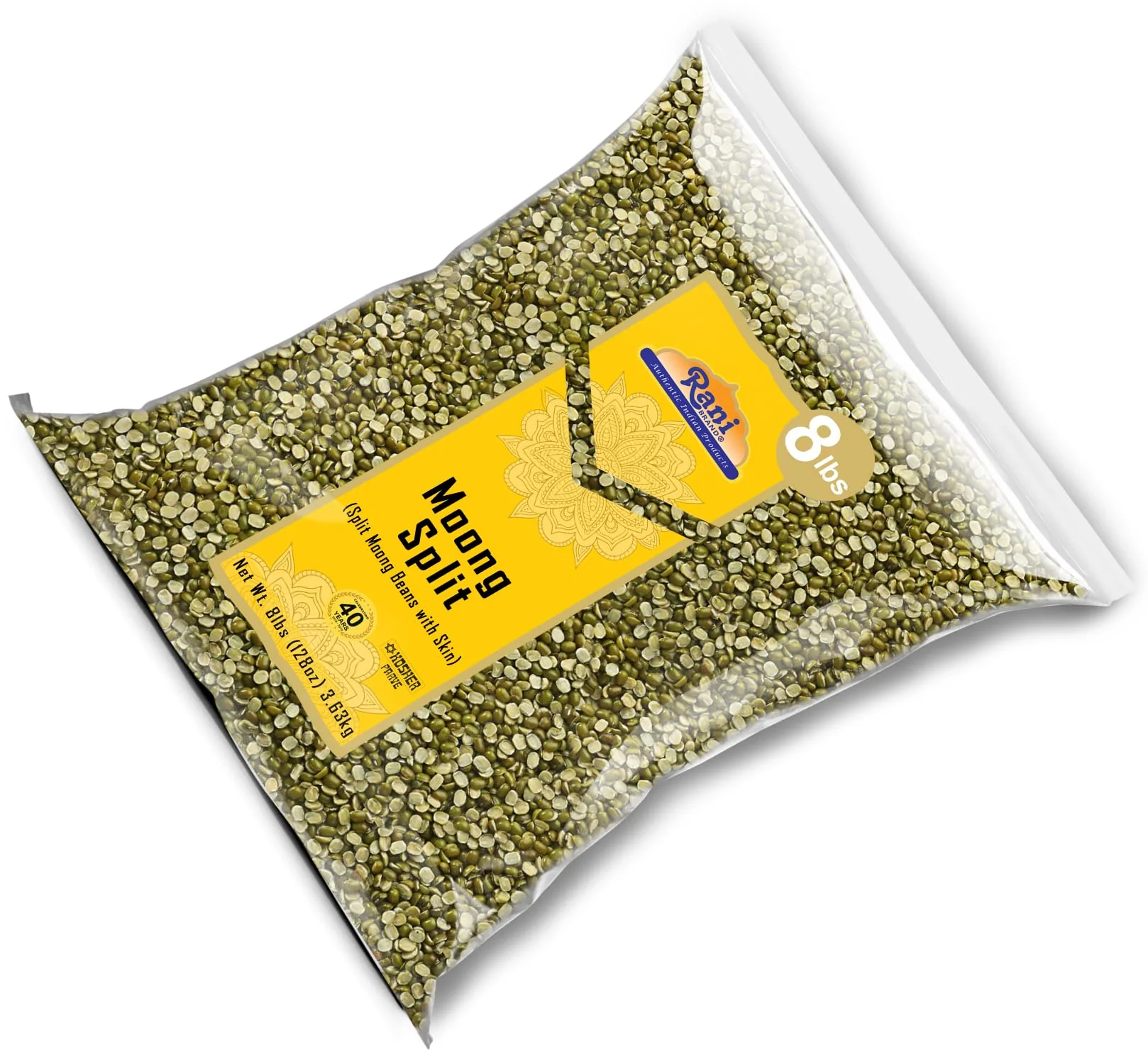 Rani Moong Split (Split Mung Beans with Skin) Lentils Indian 128oz (8lbs) 3.63kg Bulk ~ All Natural | Gluten Friendly | Non-GMO | Kosher | Vegan | Indian Origin - Image 8