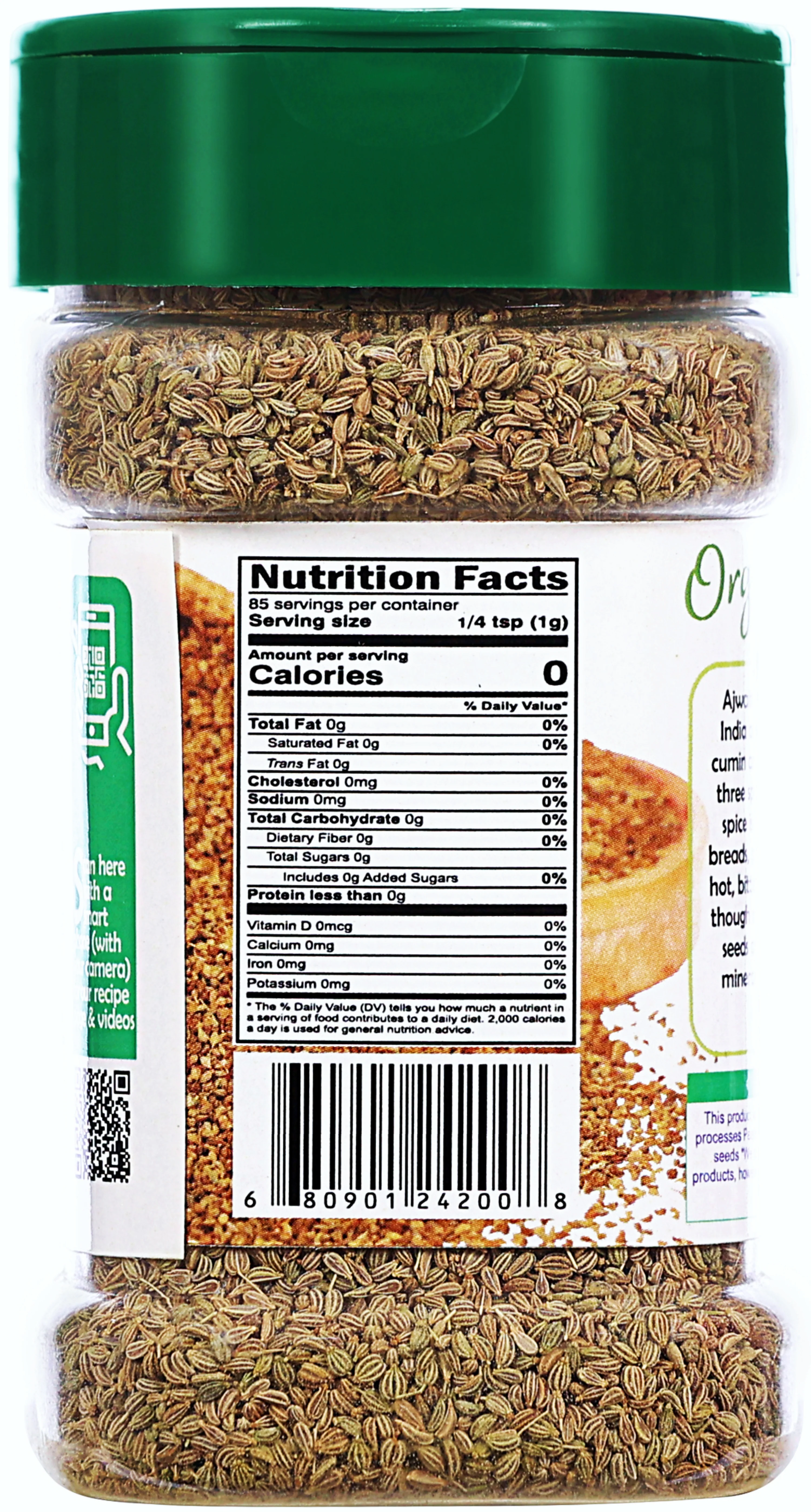 Rani Organic Ajwain Seeds (Carom Bishops Weed) Whole Indian Spice 3oz (85g) PET Jar ~ All Natural | Vegan | Gluten Friendly | USDA Certified Organic - Image 3