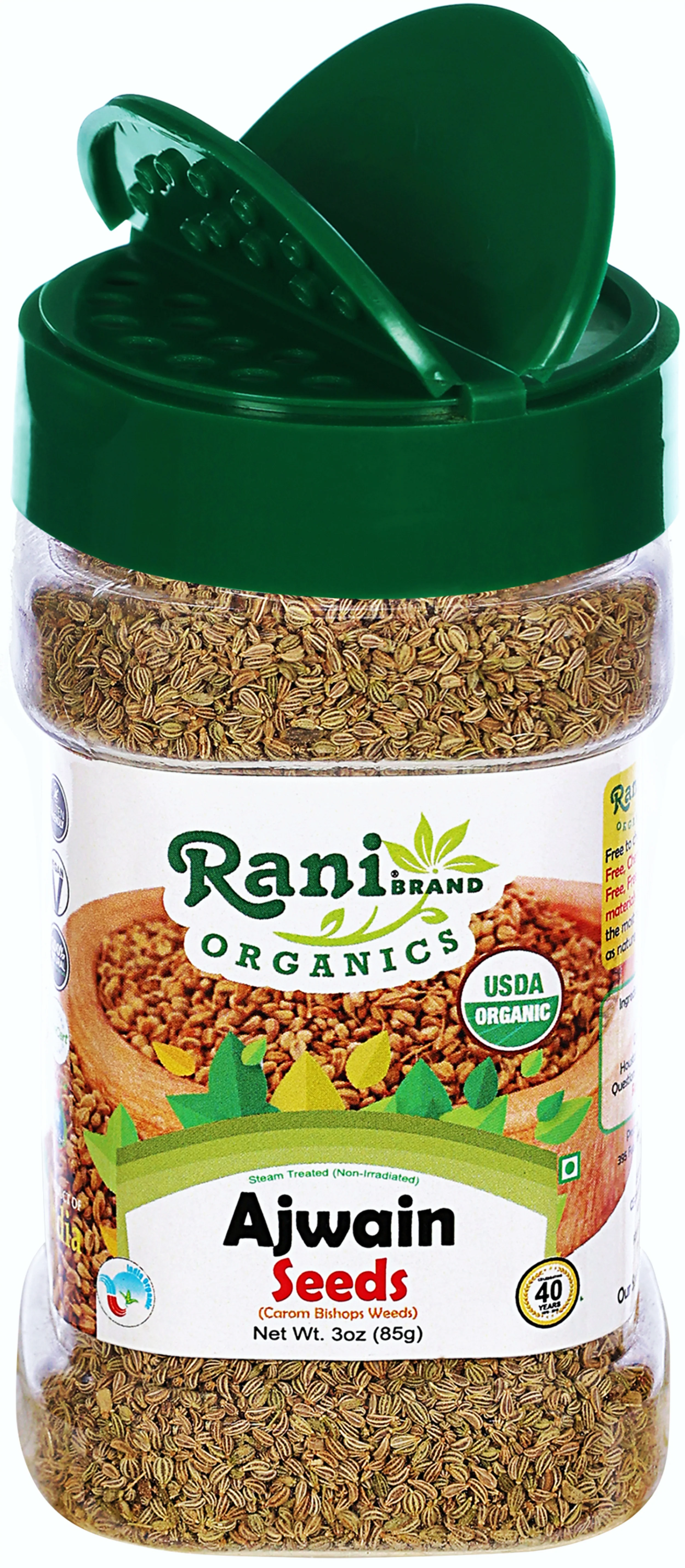 Rani Organic Ajwain Seeds (Carom Bishops Weed) Whole Indian Spice 3oz (85g) PET Jar ~ All Natural | Vegan | Gluten Friendly | USDA Certified Organic - Image 7