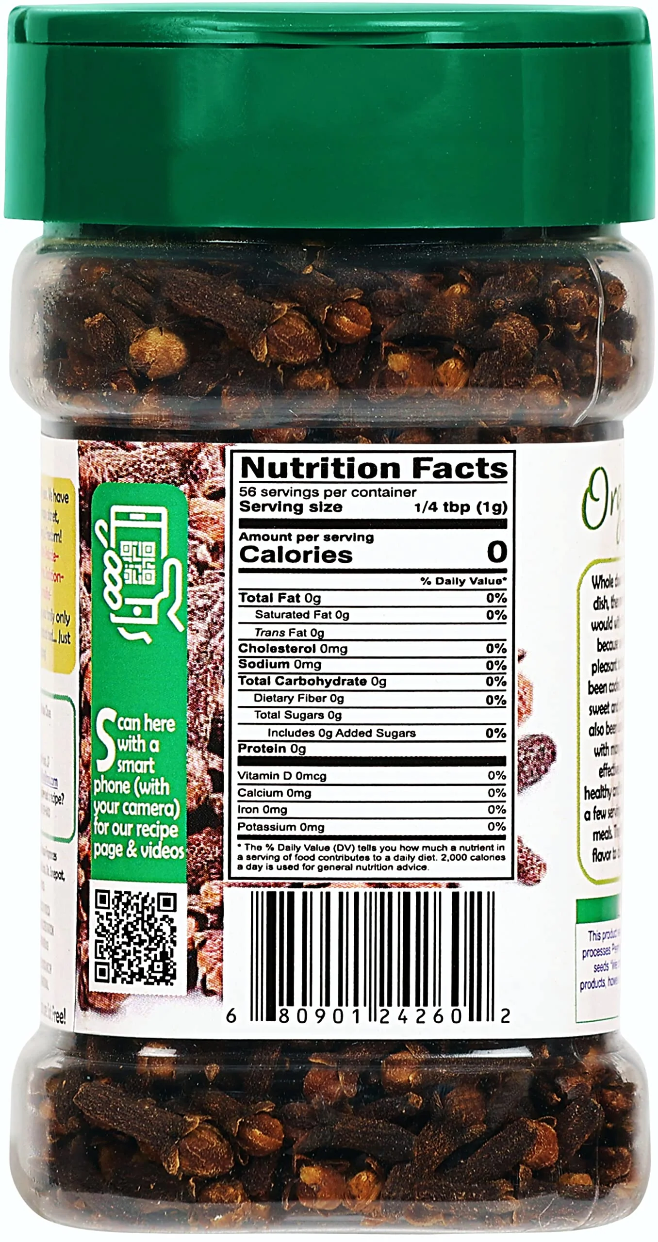 Rani Organic Cloves Whole (Laung Sabut) 2oz (56g) PET Jar, Great for Food, Tea, Pomander Balls and Potpourri ~ All Natural | USDA Certified Organic - Image 3