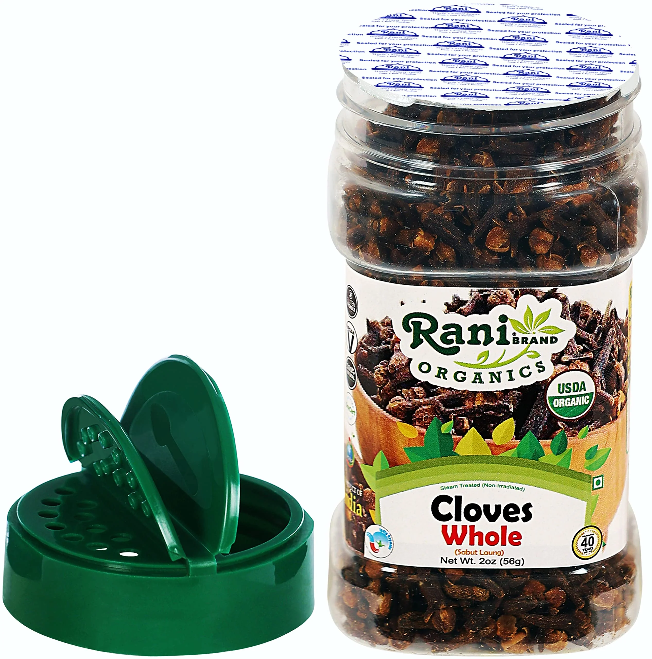 Rani Organic Cloves Whole (Laung Sabut) 2oz (56g) PET Jar, Great for Food, Tea, Pomander Balls and Potpourri ~ All Natural | USDA Certified Organic - Image 7
