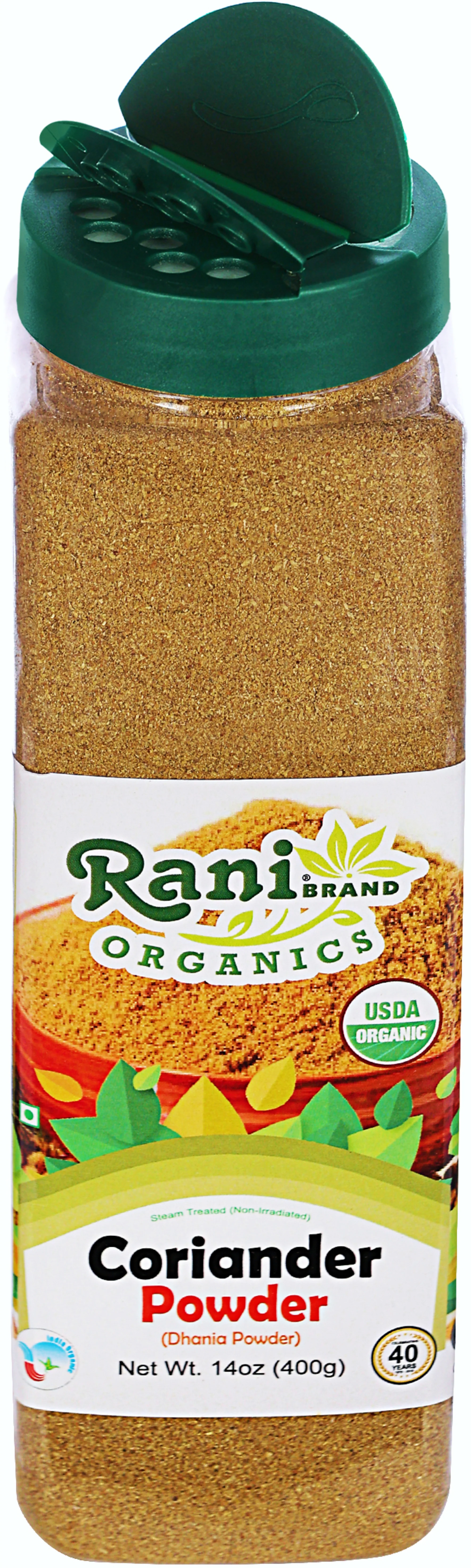 Rani Organic Coriander Powder (Dhania Powder) 14oz (400g) PET Jar ~ All Natural | Vegan | Gluten Friendly | Indian Origin | USDA Certified Organic - Image 6