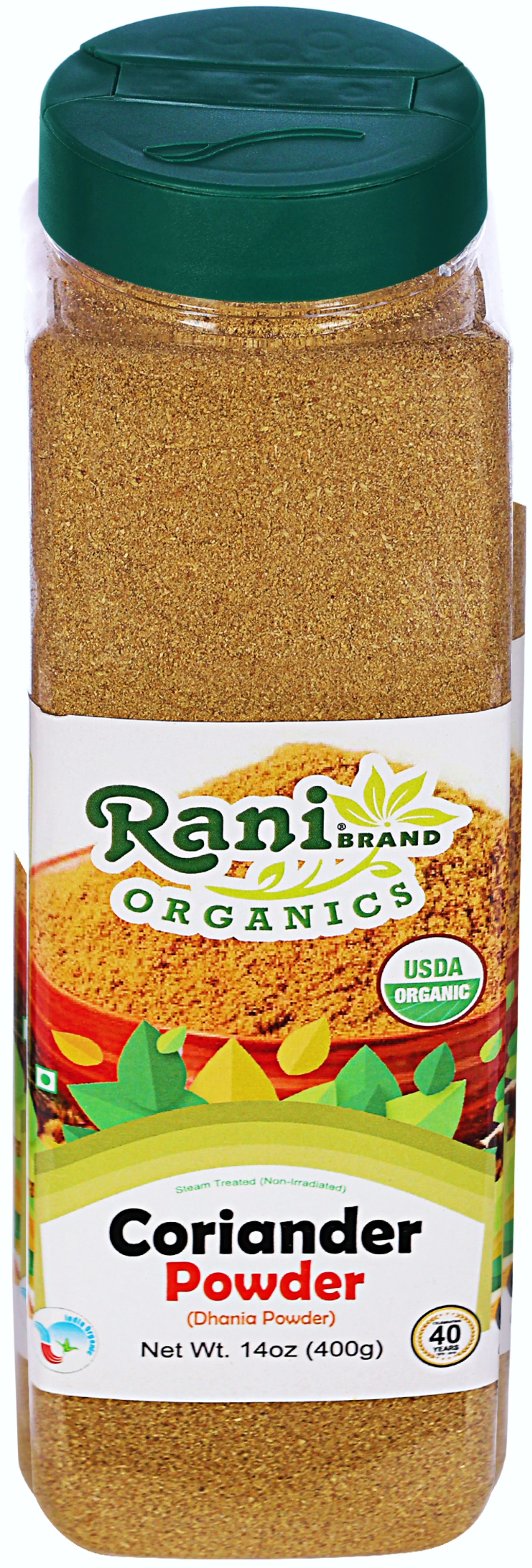 Rani Organic Coriander Powder (Dhania Powder) 14oz (400g) PET Jar ~ All Natural | Vegan | Gluten Friendly | Indian Origin | USDA Certified Organic - Image 8