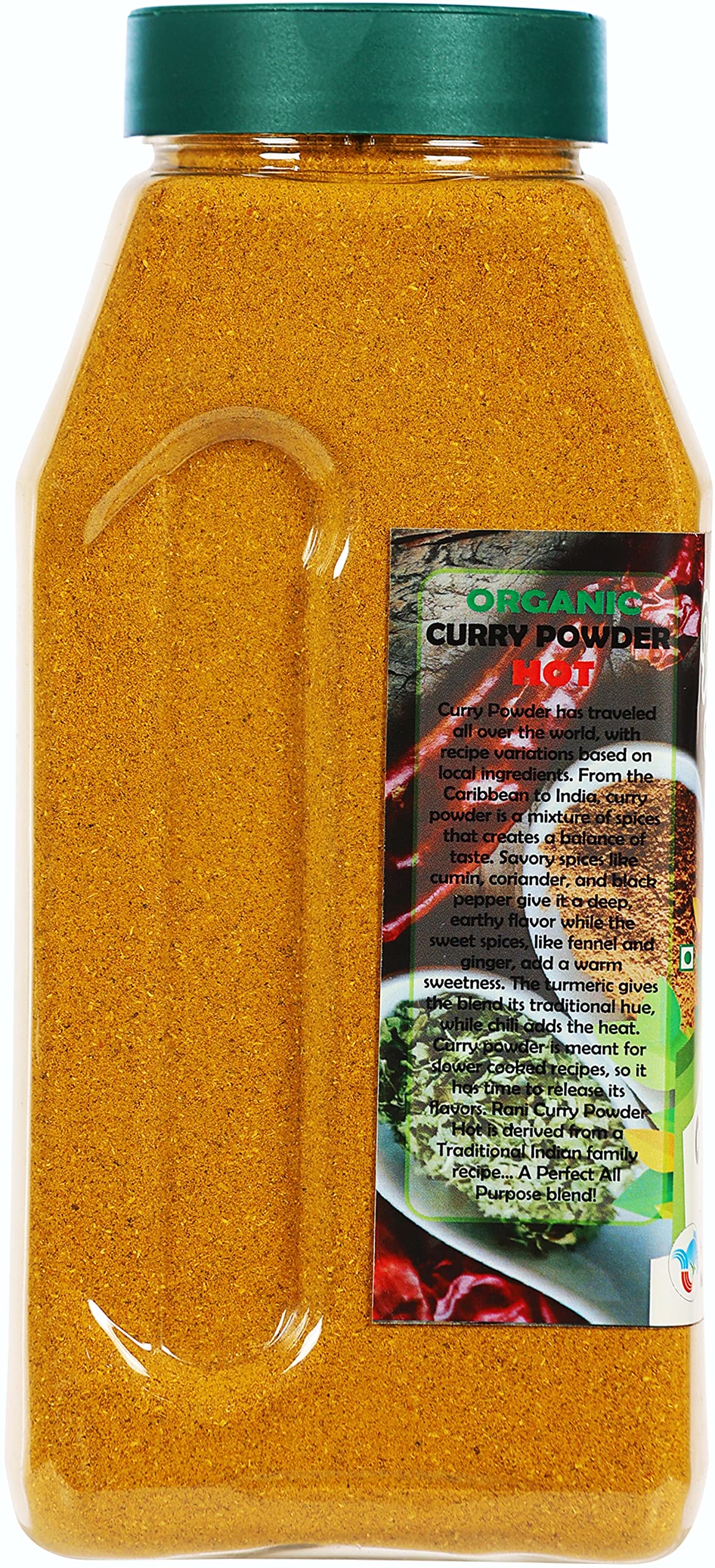 Rani Organic Curry Powder Hot (9-Spice Authentic Indian Blend) 16oz (1lb) 454g PET Jar ~ All Natural | Salt-Free | Vegan | USDA Certified Organic - Image 4