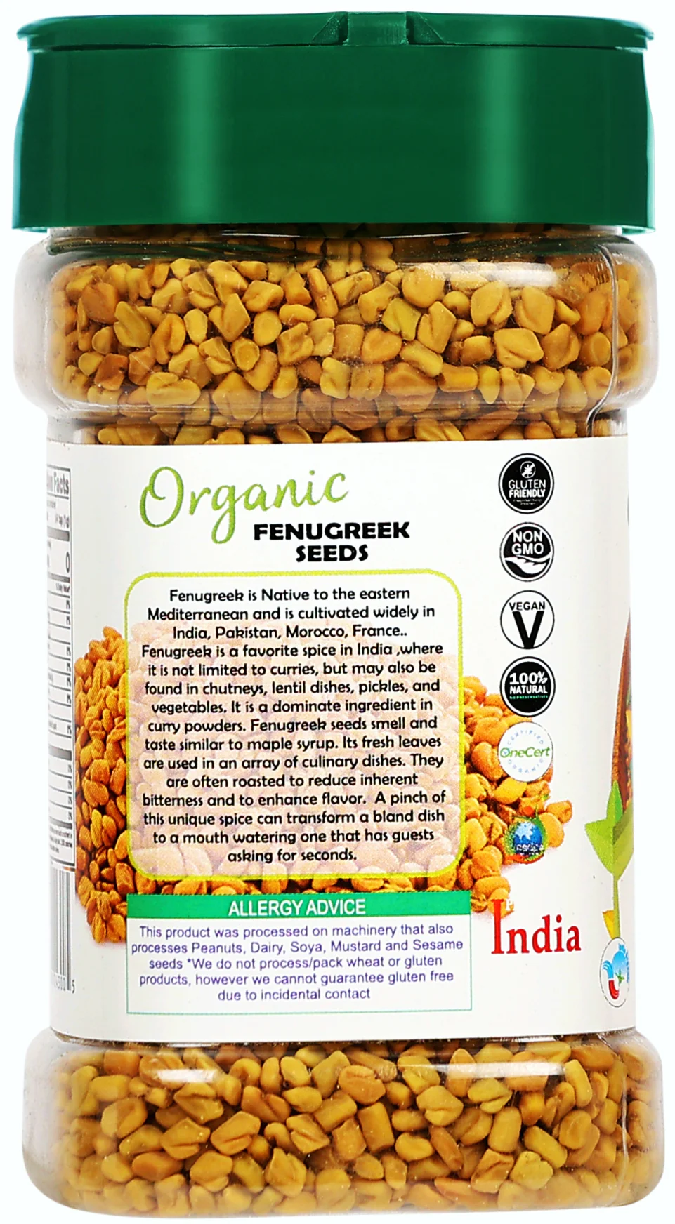 Rani Organic Fenugreek (Methi) Seeds Whole 5.29oz (150g) PET Jar, Trigonella Foenum Graecum ~ All Natural | Gluten Friendly | USDA Certified Organic - Image 5