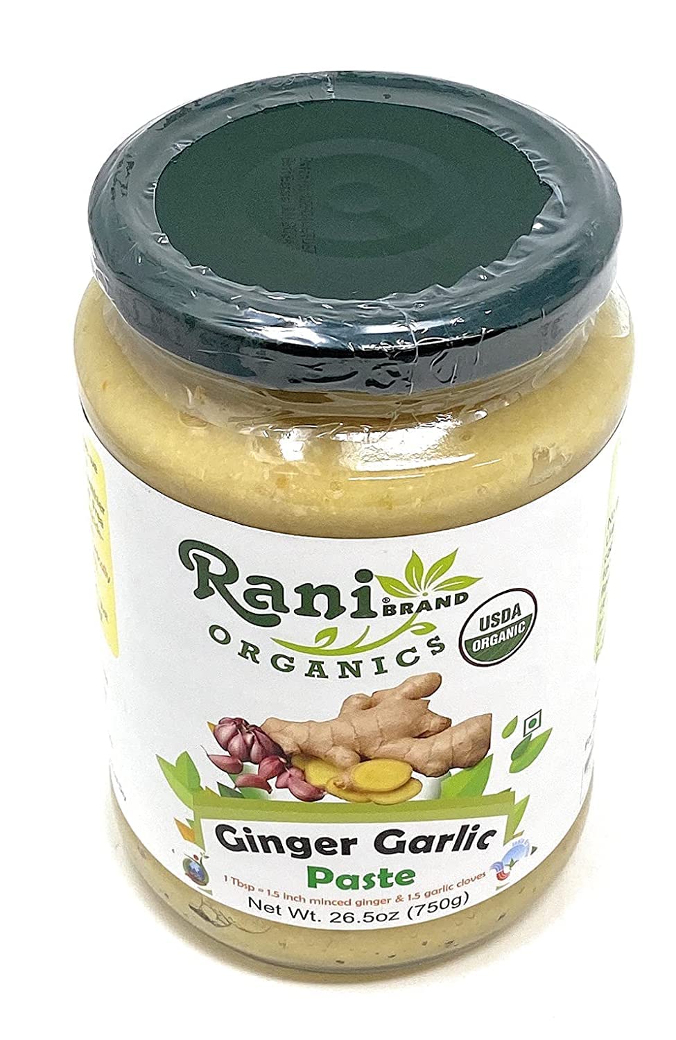 Rani Organic Ginger-Garlic Cooking Paste 26.5oz (750g) ~ Vegan | Glass Jar | Gluten Free | NON-GMO | No Colors | Indian Origin | USDA Certified Organic - Image 5