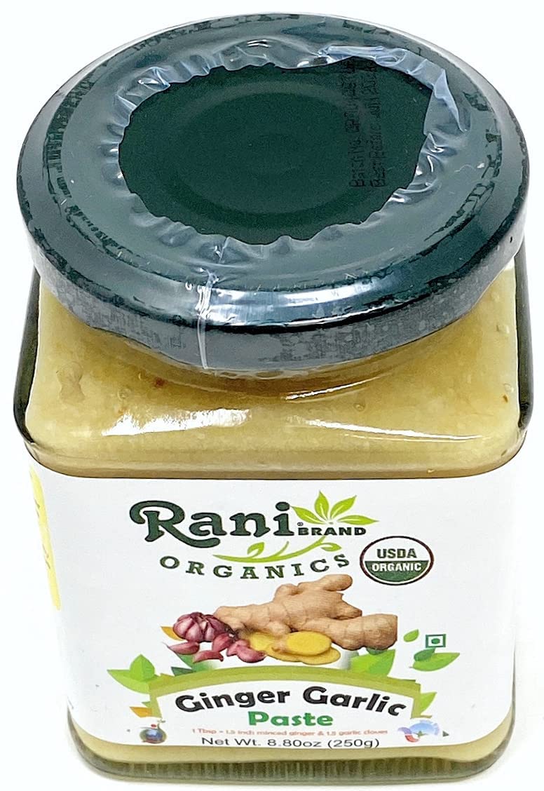 Rani Organic Ginger-Garlic Cooking Paste 8.80oz (250g) ~ Vegan | Glass Jar | Gluten Free | NON-GMO | No Colors | USDA Certified Organic - Image 5