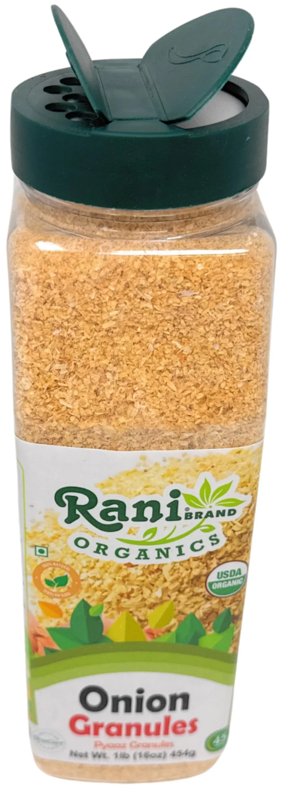 Rani Organic Granulated Onion (Pyaaz Granules) 16oz (1lb) 454g PET Jar ~ All Natural | Gluten Friendly | Vegan | NON-GMO | Kosher | No Salt or fillers | Indian Origin | USDA Certified Organic - Image 8
