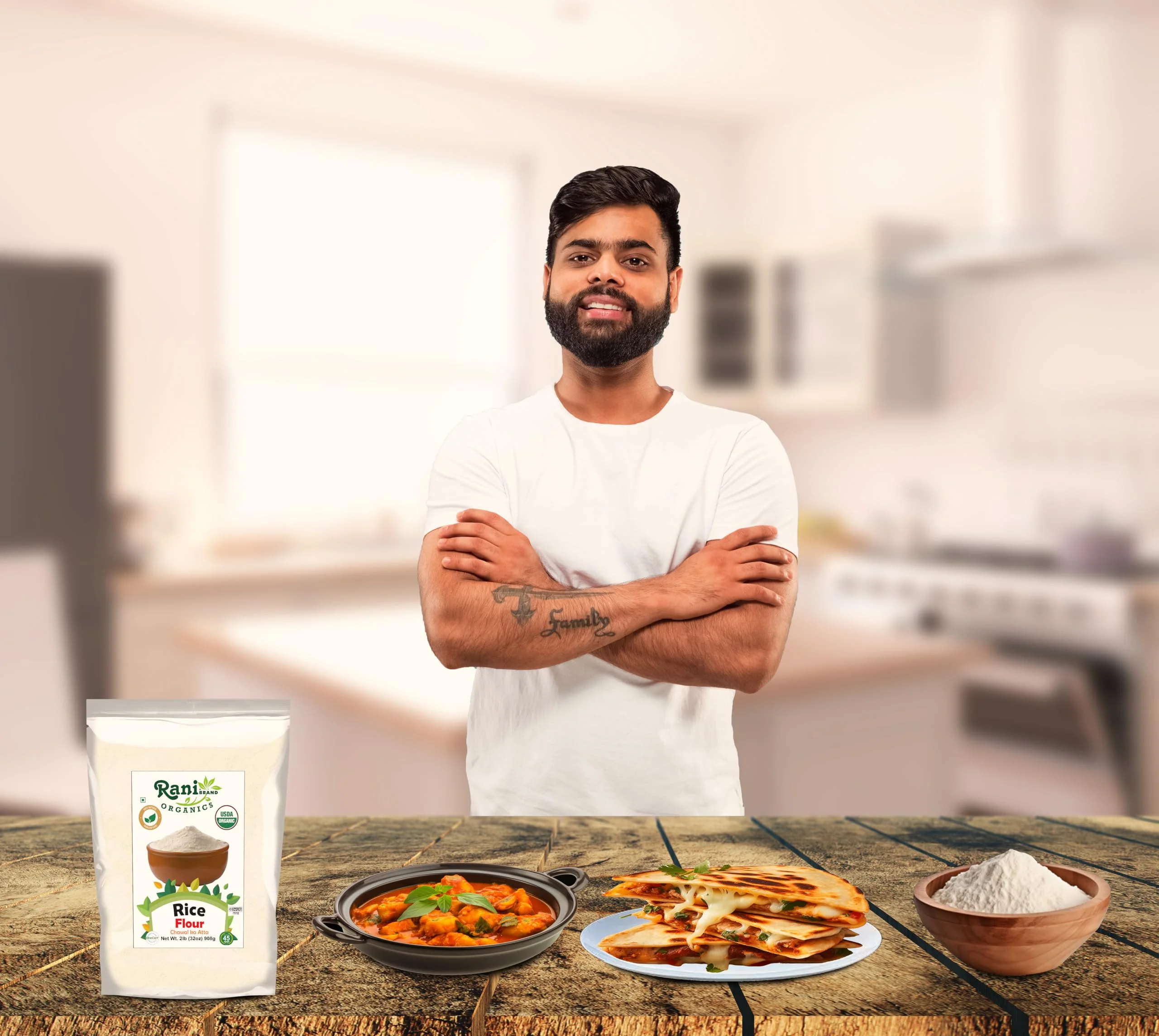Rani Organic Rice (White) Flour 32oz (2lbs) 908g ~ All Natural | Gluten Friendly | Vegan | NON-GMO | Kosher | Indian Origin | USDA Certified Organic - Image 5