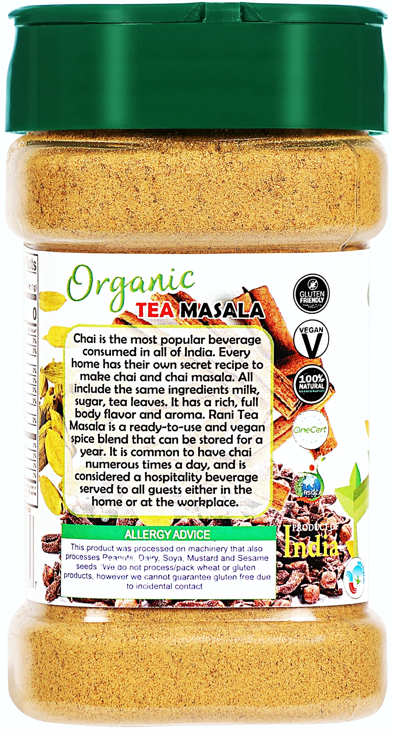 Rani Organic Tea (Chai) Masala Indian Spice Blend 3oz (85g) PET Jar ~ All Natural | Vegan | Gluten Friendly | Indian Origin | USDA Certified Organic - Image 5