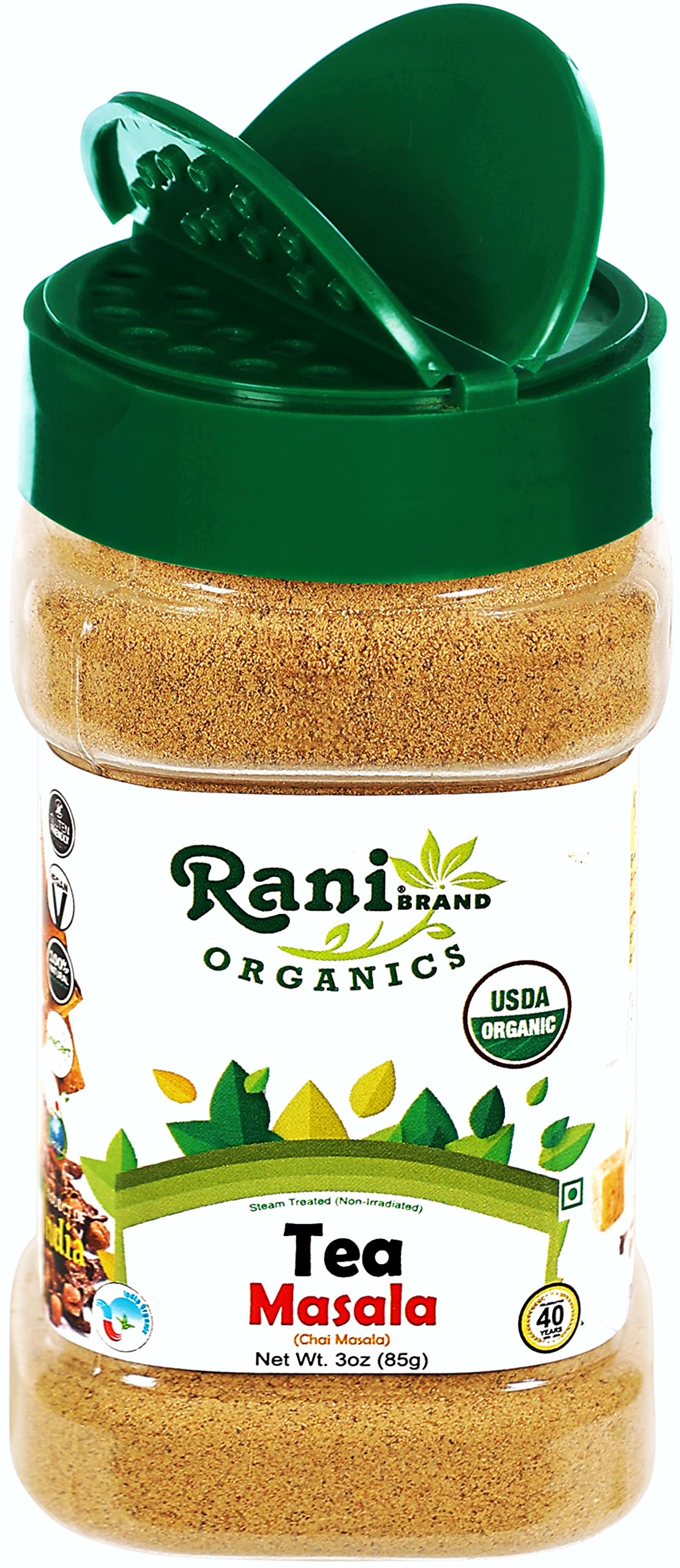 Rani Organic Tea (Chai) Masala Indian Spice Blend 3oz (85g) PET Jar ~ All Natural | Vegan | Gluten Friendly | Indian Origin | USDA Certified Organic - Image 7