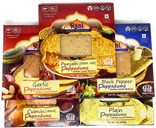 Rani Pappadums (Indian Lentil Wafer Snack) {6 Varieties Available} - Image 31