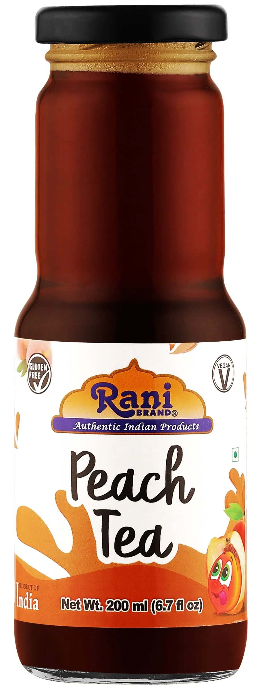 Rani Peach Tea 6.7 fl oz (200 ml) Glass Bottle, Pack of 6 ~ Indian Fruit Beverage | Vegan | Gluten Free | NON-GMO | Indian Origin - Image 5