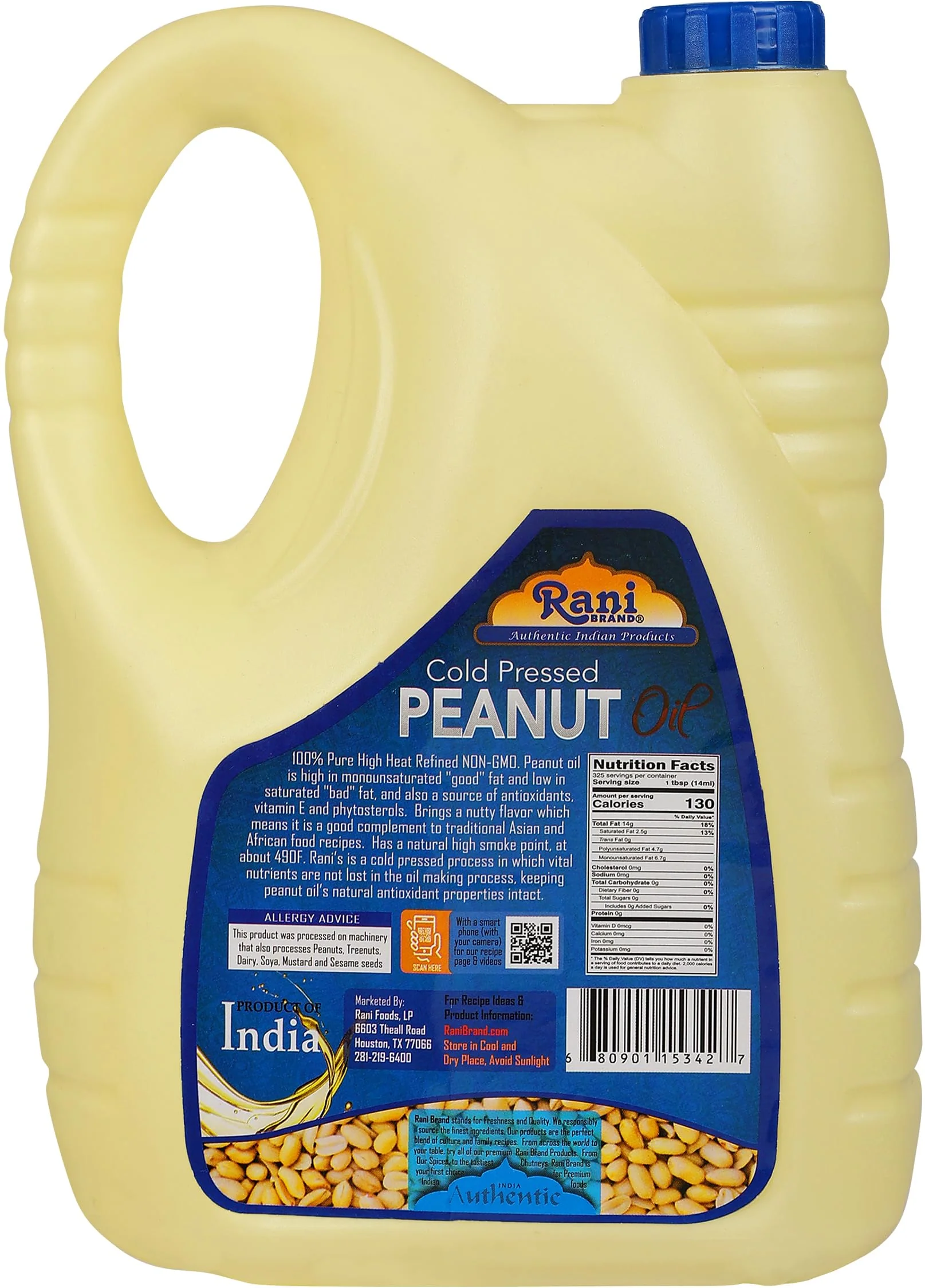 Rani Peanut Oil 169 Ounce (5 Liter) Cold Pressed | 100% Natural | NON-GMO | Kosher | Vegan | Gluten Free - Image 9