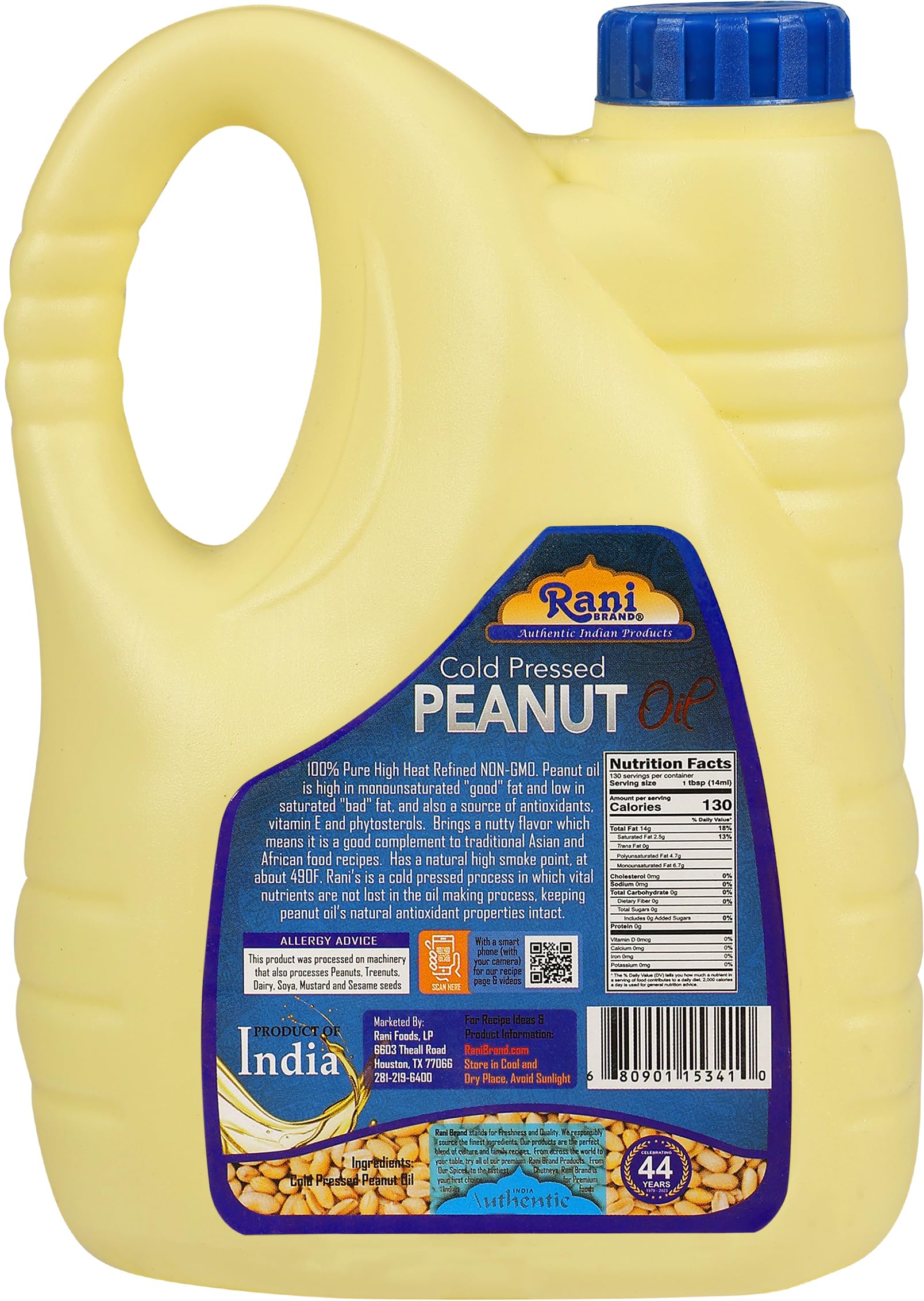 Rani Peanut Oil 67.6 Ounce (2 Liter) Cold Pressed | 100% Natural | NON-GMO | Kosher | Vegan | Gluten Free - Image 11