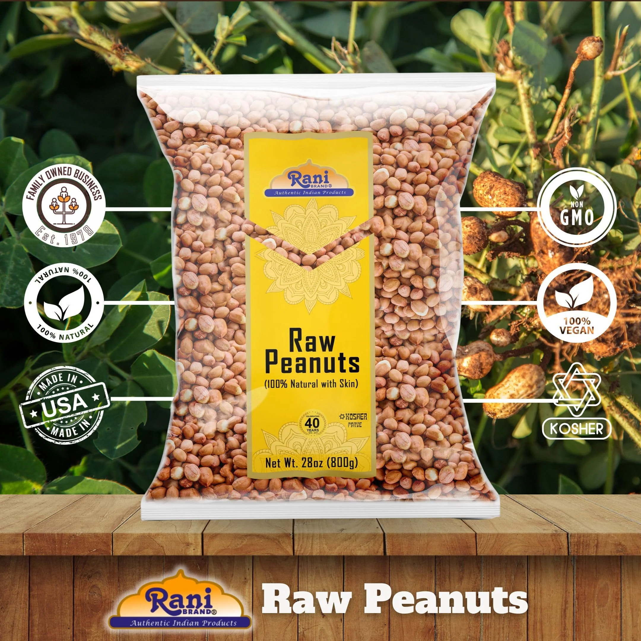 Rani Peanuts, Raw Whole With Skin (uncooked, unsalted) ~ All Natural | Fresh Product of USA ~ Spanish Grade Groundnut / Redskin {9 Sizes Available} - Image 84
