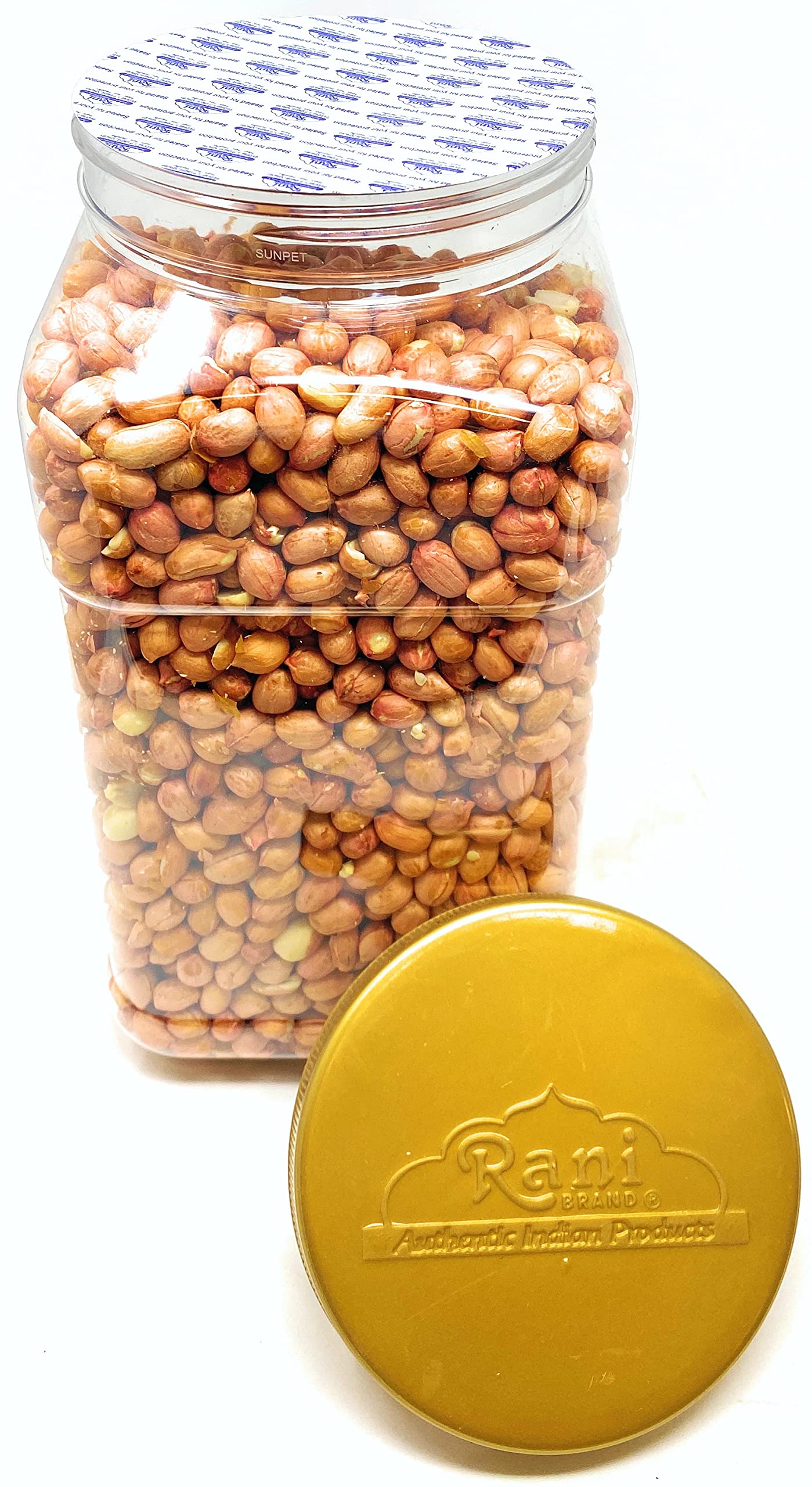 Rani Peanuts, Raw Whole With Skin (uncooked, unsalted) 96oz (6lbs) 2.72kg Bulk PET Jar ~ All Natural | Vegan | Gluten Friendly | Fresh Product of USA ~ Spanish Grade Groundnut / Red-skin - Image 6