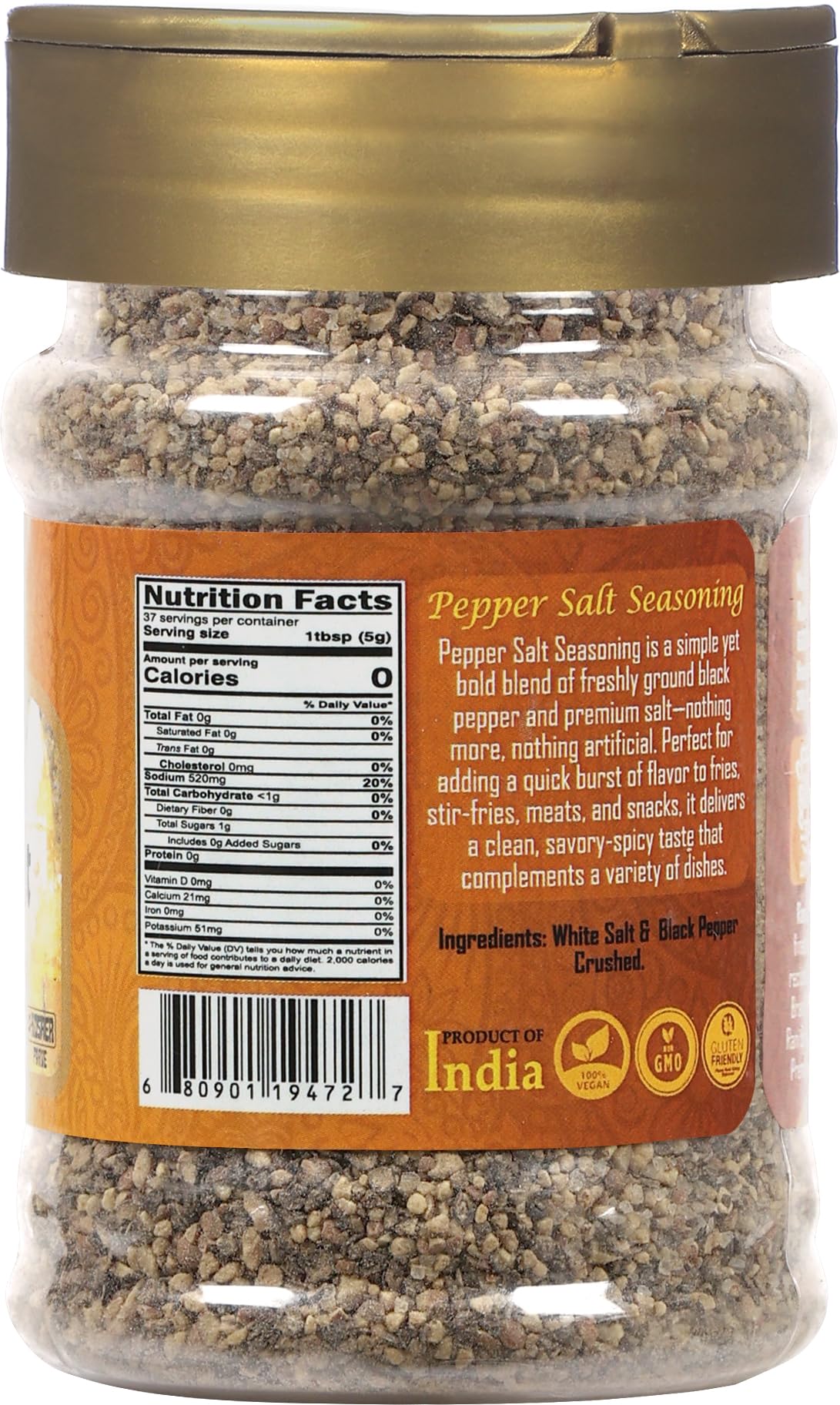 Rani Pepper Salt Seasoning (All Purpose General Seasoning) 6.6oz (187g) PET Jar ~ All Natural | Gluten Friendly | Non-GMO | Kosher | Product of India - Image 6