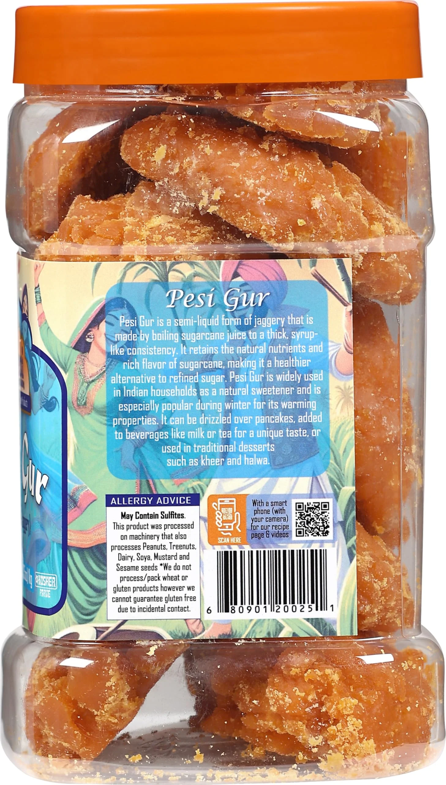 Rani Pesi Gur (Jaggery) Indian Unrefined Raw Cane Sugar 35oz (2.2lbs) 1kg PET Jar ~ Gluten Friendly | Vegan | NON-GMO | Kosher | No Salt or fillers | Indian Product - Image 6