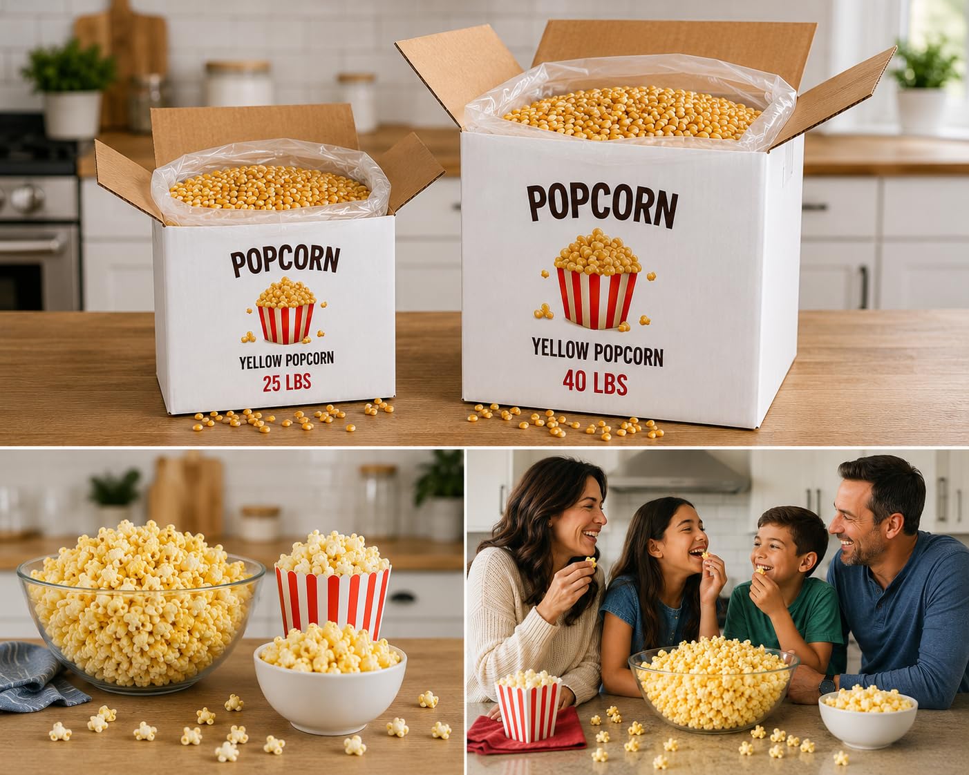 Rani Popcorn Kernels 40lbs (640oz) 18.14kg Bulk Box, Perfect for Stovetop, Microwave & Popcorn Machines ~ All Natural | Gluten Friendly | Vegan | NON-GMO | Kosher | Product of USA - Image 5