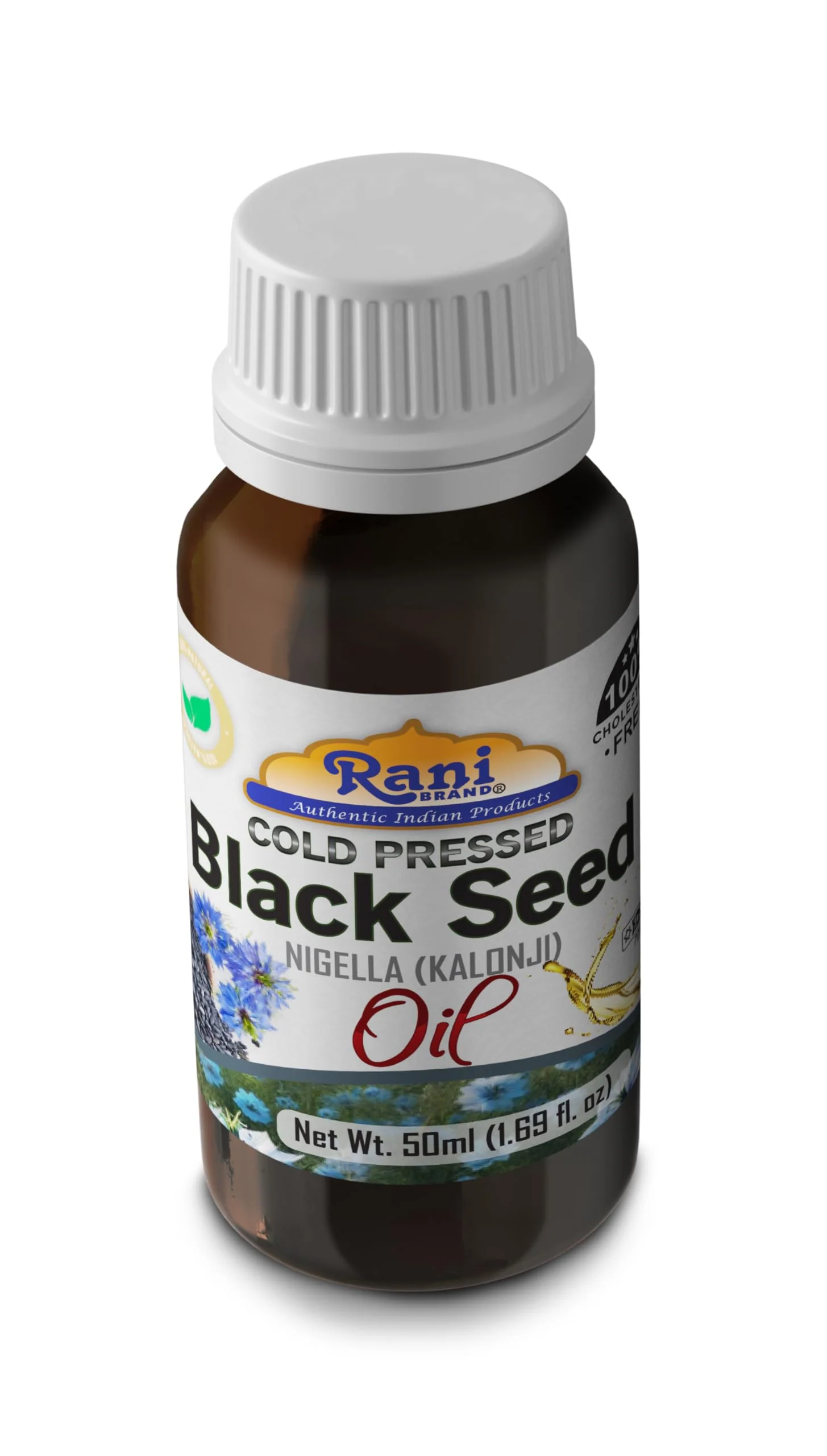 Rani Pure Black Seed (Nigella, Kalonji) Oil 1.69 Fl oz (50ml) Cold Pressed ~ 100% Cholesterol Free | All Natural | Gluten Free | NON-GMO | Kosher | Vegan | Indian Origin - Image 10