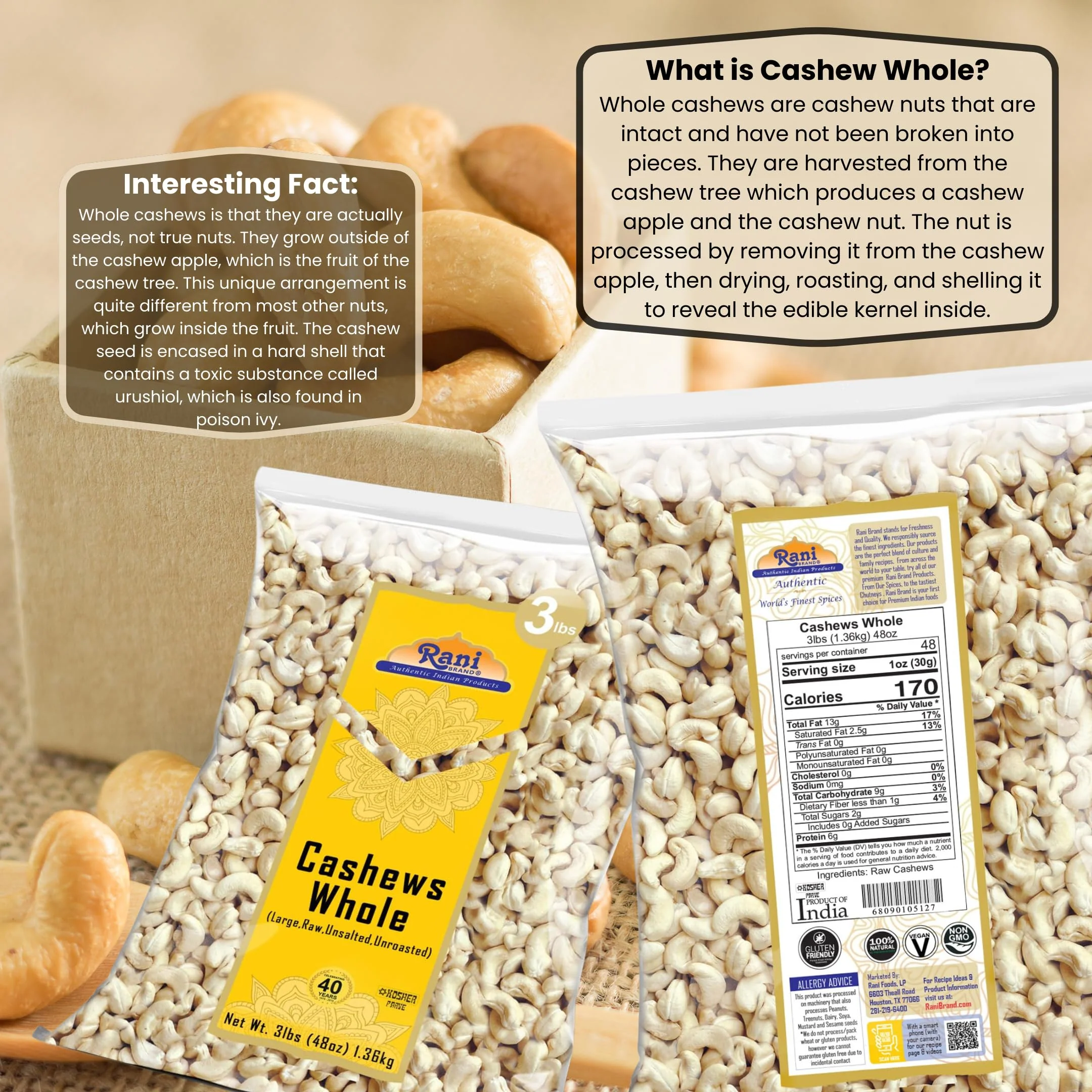 Rani Cashews Whole {5 Sizes Available} - Image 39