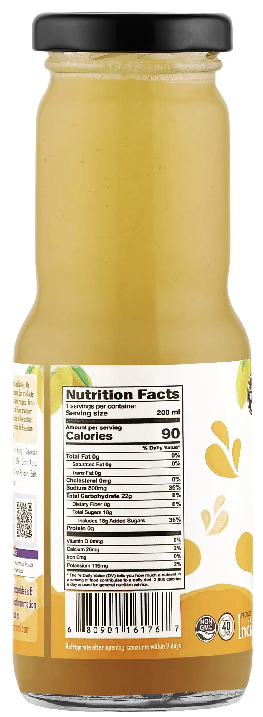 Rani Raw Mango 6.7 fl oz (200 ml) Glass Bottle, Pack of 2 ~ Indian Fruit Beverage | Vegan | Gluten Free | NON-GMO | Indian Origin - Image 3