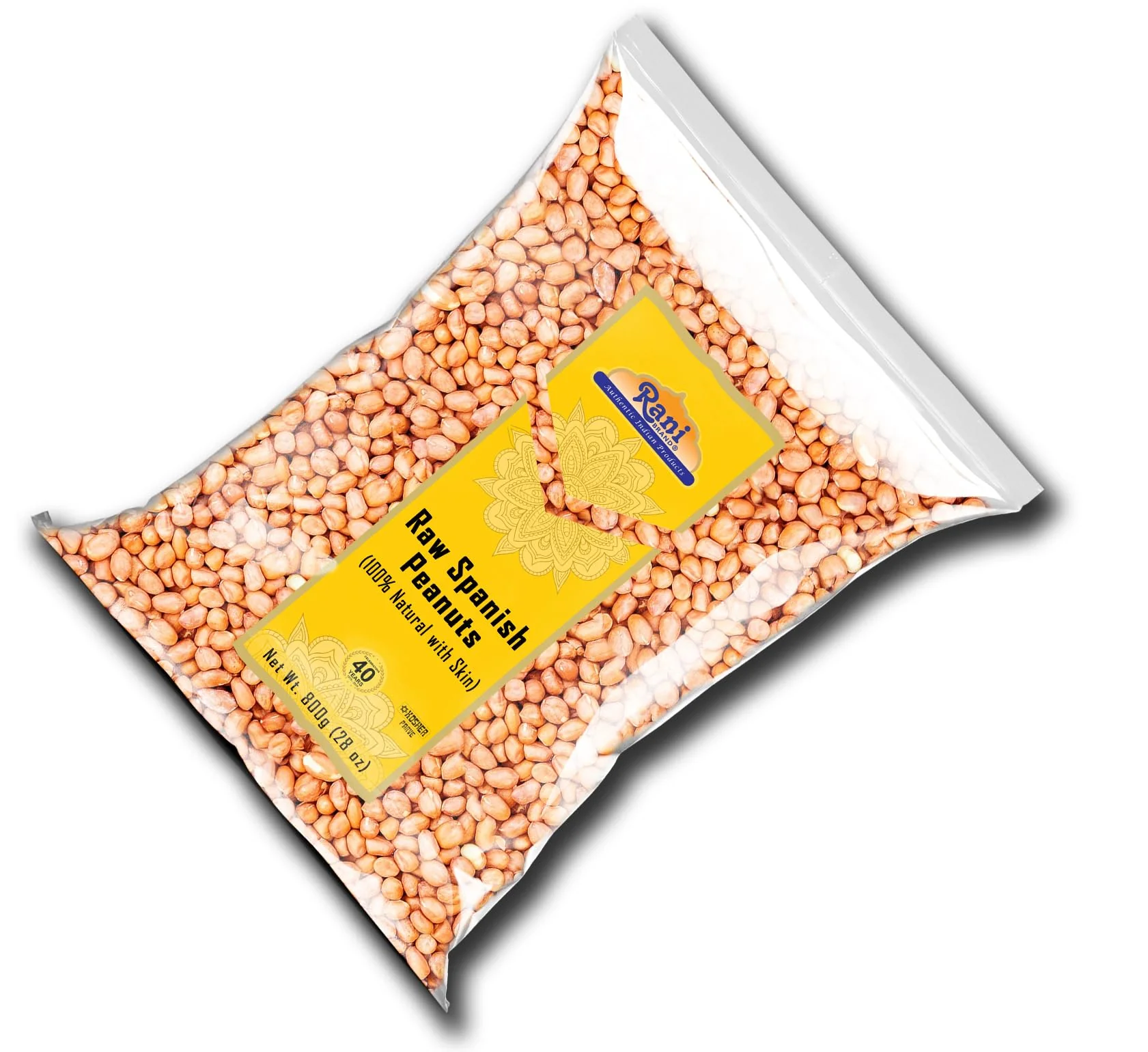 Rani Raw Spanish Peanuts 100% Natural with Skin (uncooked, unsalted) 28oz (1.75lbs) 800g ~ Vegan | Gluten Friendly | Fresh Product of USA | Kosher | Red-brown Skin - Image 9