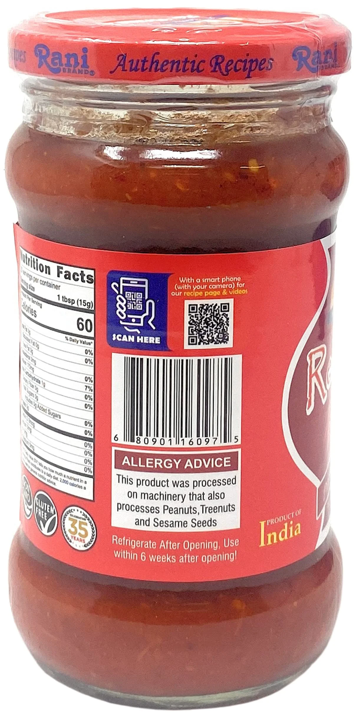 Rani Red Chilli Cooking Paste 10.58oz (300g) Glass Jar, Pack of 5+1 FREE ~ Vegan | Gluten Free | NON-GMO | No Colors | Indian Origin - Image 7