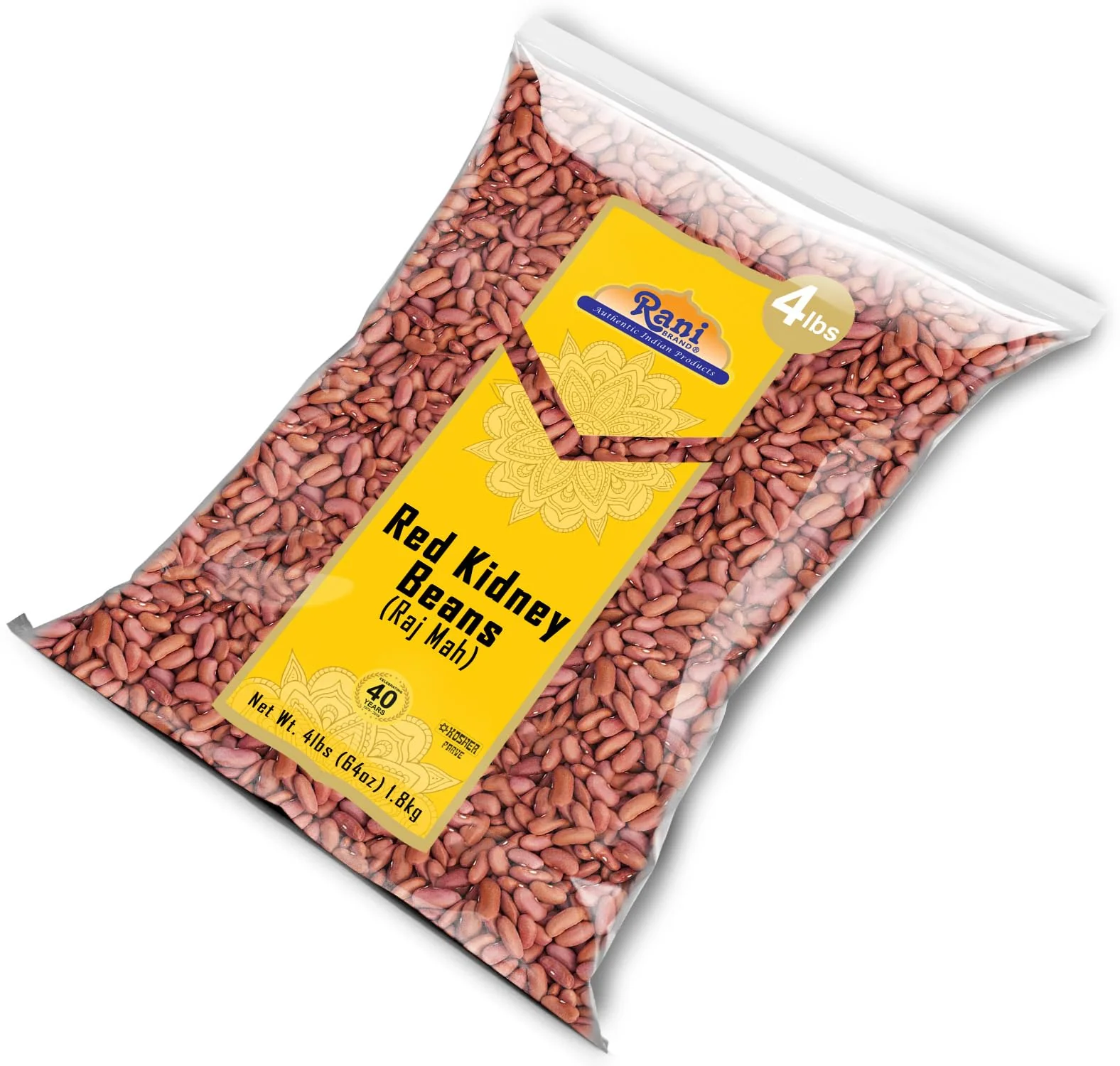 Rani Red Kidney Beans, Light 64oz (4lbs) 1.81kg Bulk ~ All Natural | Vegan | Gluten Friendly | NON-GMO | Kosher | Raj Mah - Image 8