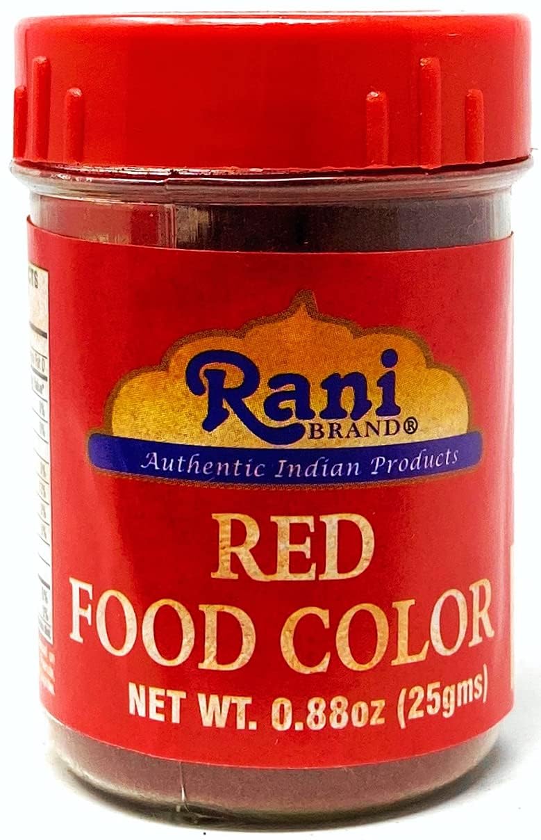 Rani Red, Orange, Green & Yellow (4pk) Food Color Indian 4x25gm (0.88oz) ~ Vegan - Image 2