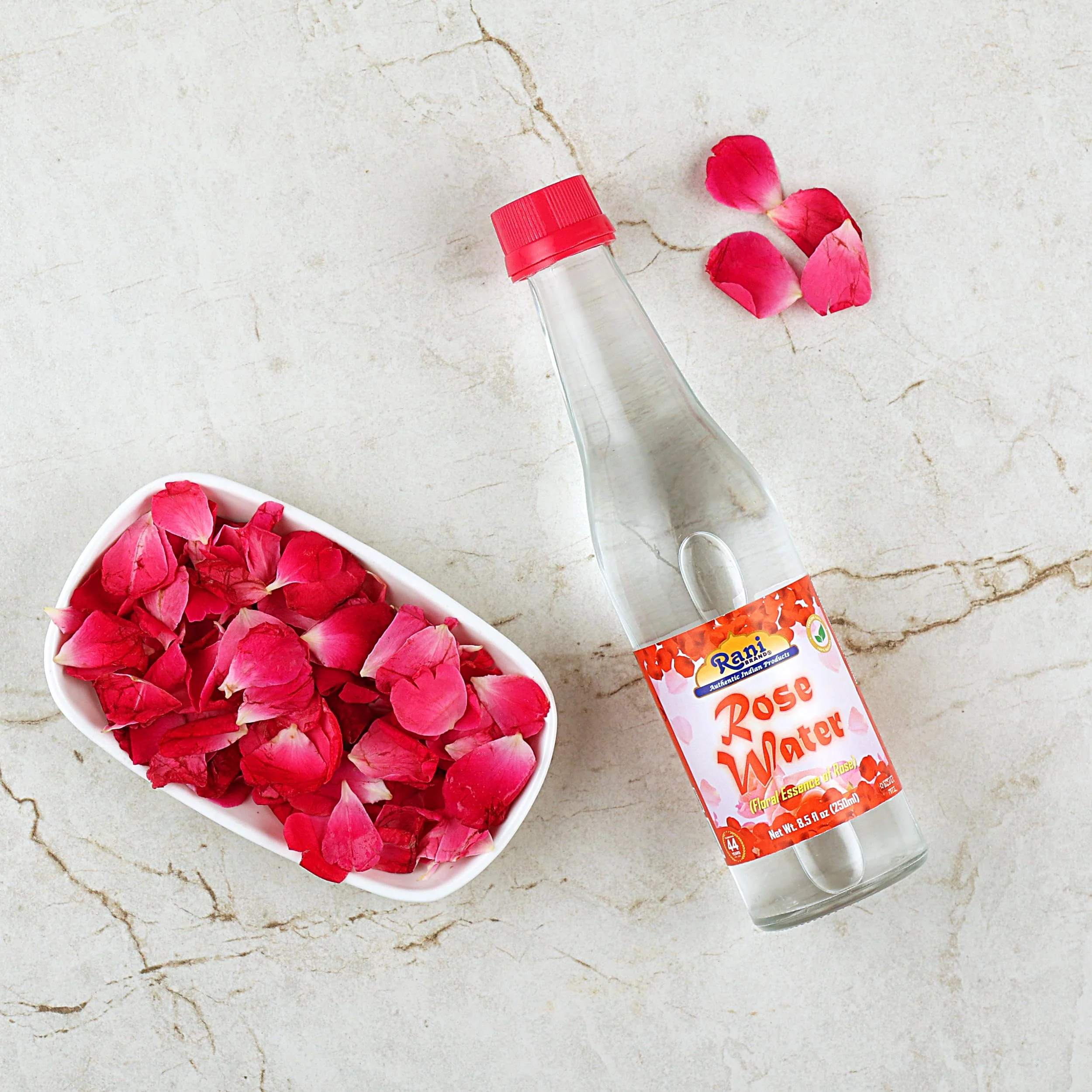 Rani Red Rose Water (Floral Essence of Rose) 8.5 fl oz (250ml) Glass Jar ~ All Natural | Vegan | Gluten Free | NON-GMO | Kosher | Indian Origin - Image 2